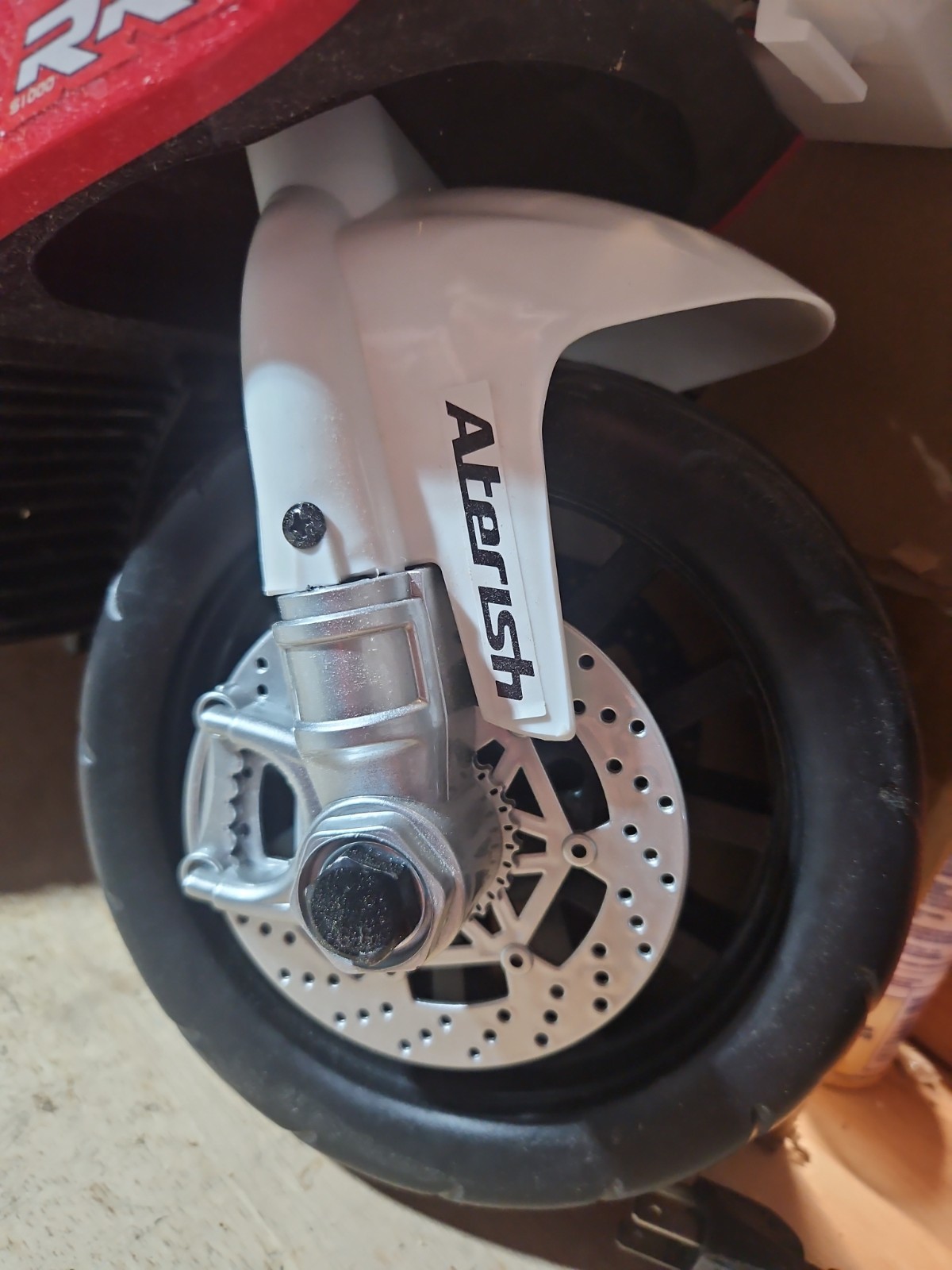 Aterish BMW S1000RR Electric ride-on toy motorcycle. New, No Seat Handlebar.