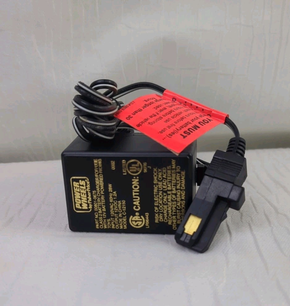Genuine OEM Power Wheels 12 Volt Battery Charger Part No. 00801-0675 C-12150