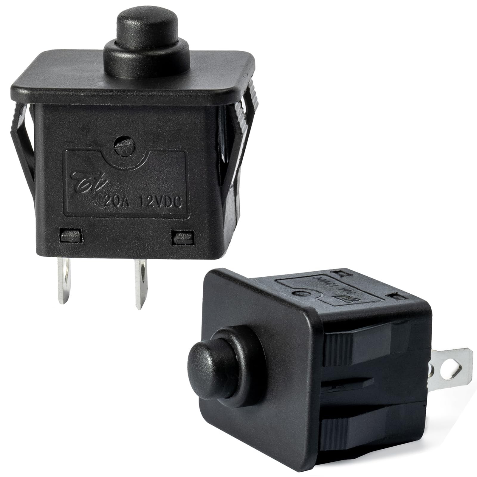 2 Pcs 12volt 6volt 2Pin Plunger Type Power Wheel Foot Pedal Switch Accelerato…