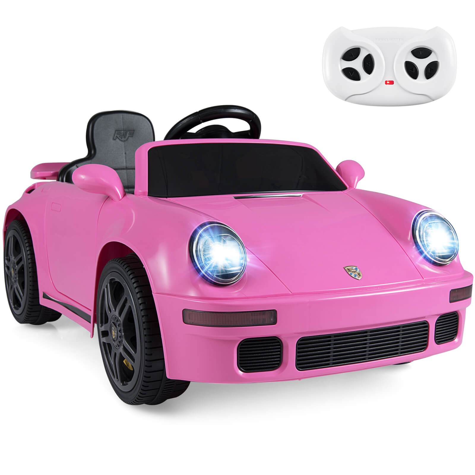 12V Licensed RUF CTR Kids’ Electric Vehicle w/Remote Control, LED Lights, Music