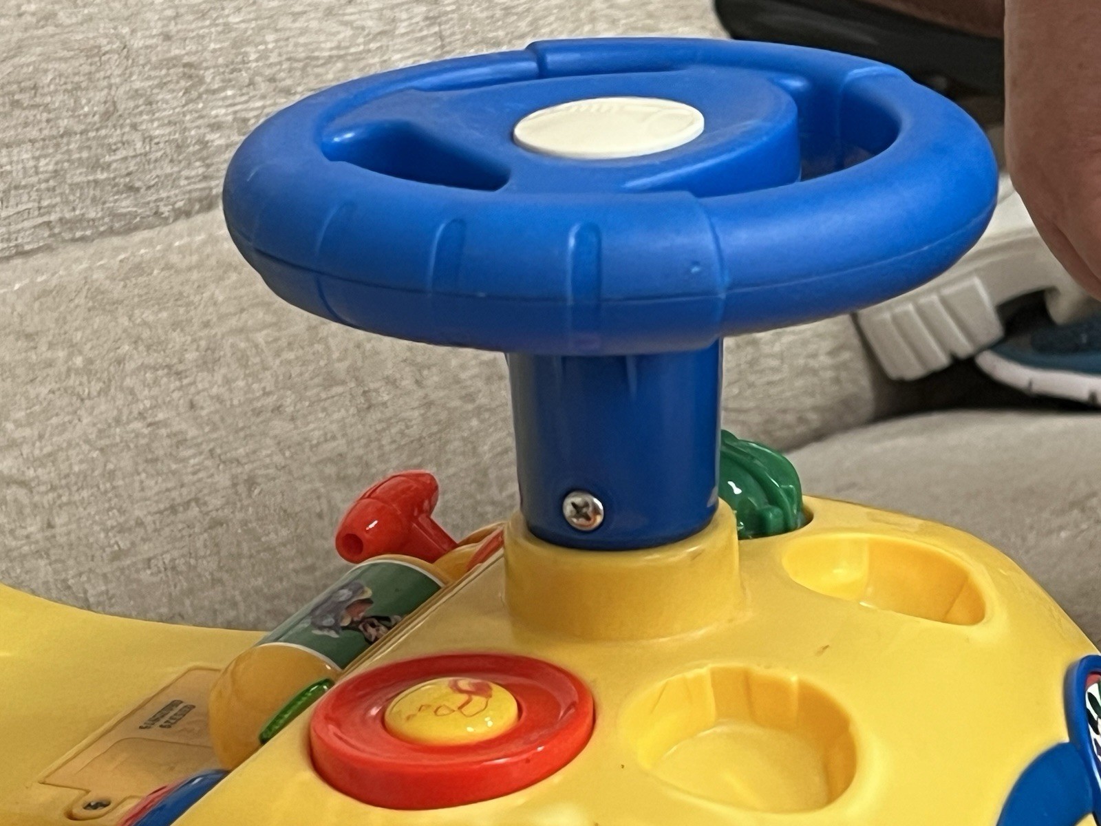 Vintage Kiddie land Disney Mickey Mouse Activity Bus Ride On Or Walker