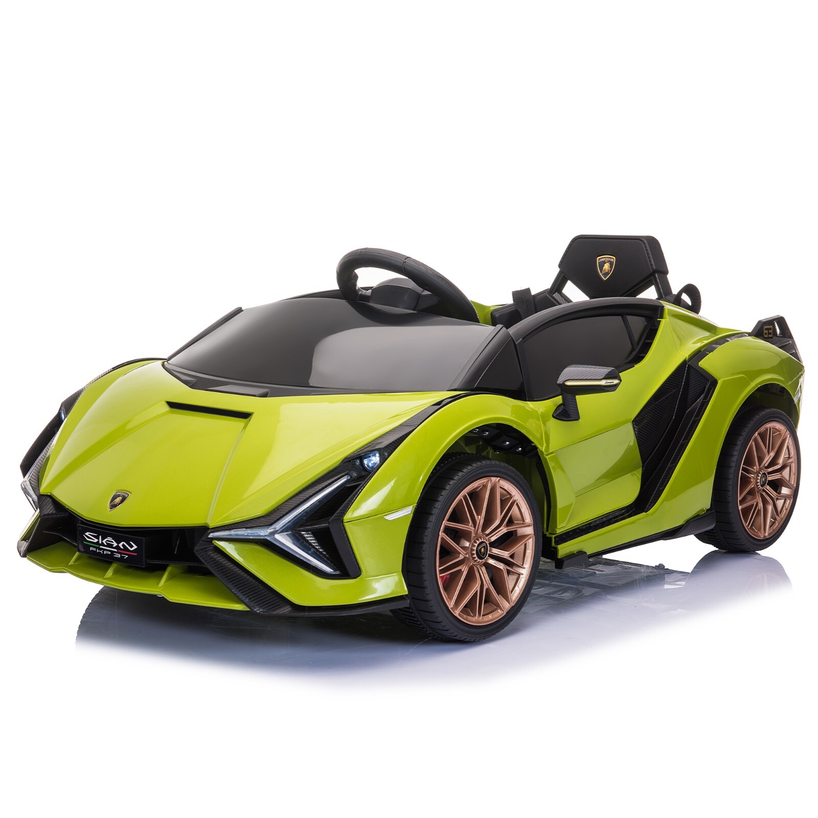 Tobbi 12VKids Ride On Car Licensed Lamborghini Sian Electric Toy w/Remote MP3