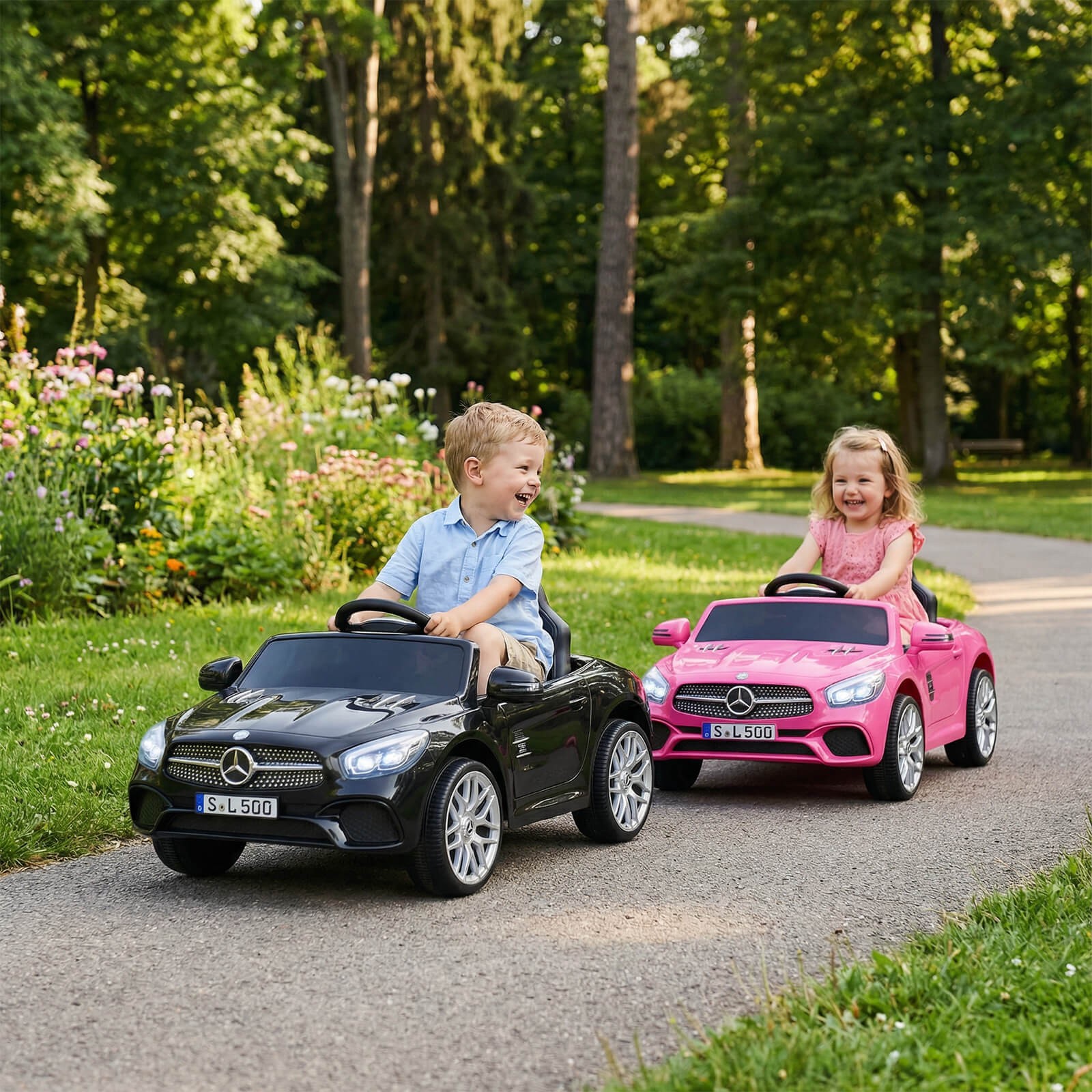 Licensed Mercedes-Benz SL R231 Kids Ride on Car 12V Electric Vehicle w/ Music