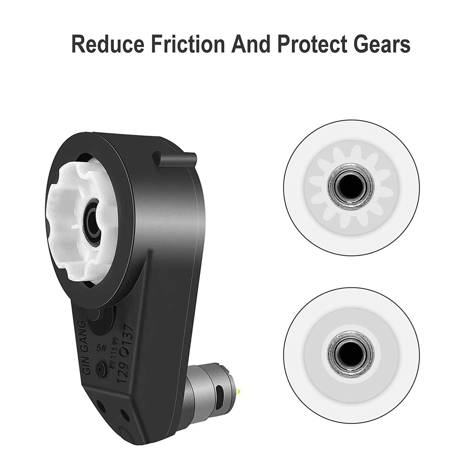 12V 550 40000RPM High Speed Steel Gears Motor Gearbox for Power Wheels Motor …