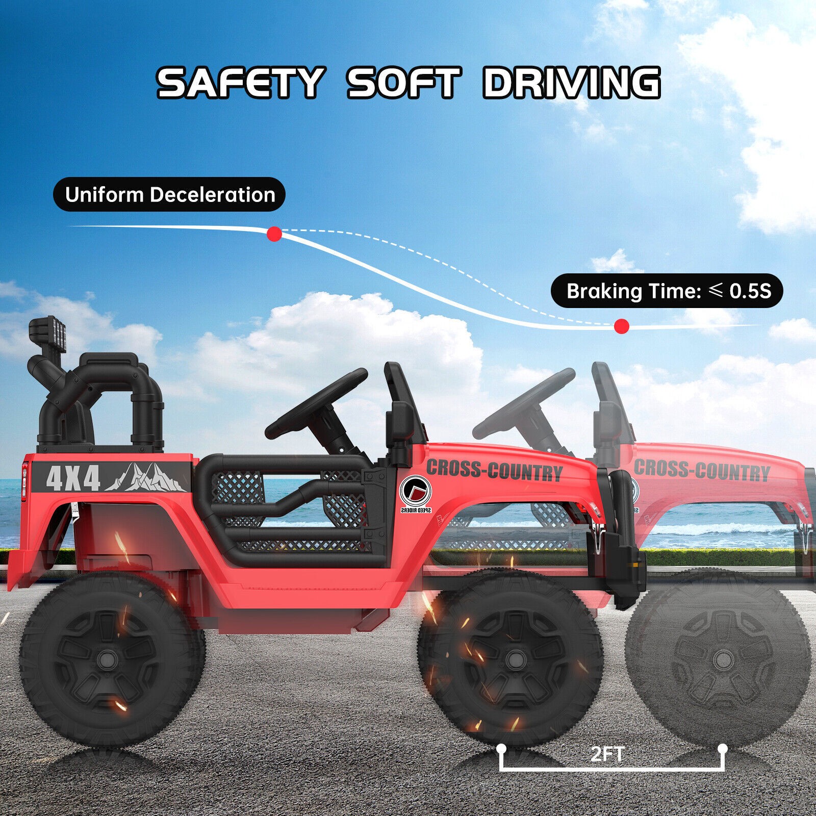 12V Kids Ride On Truck Car Battery Powered Electric Vehicle with Remote Control