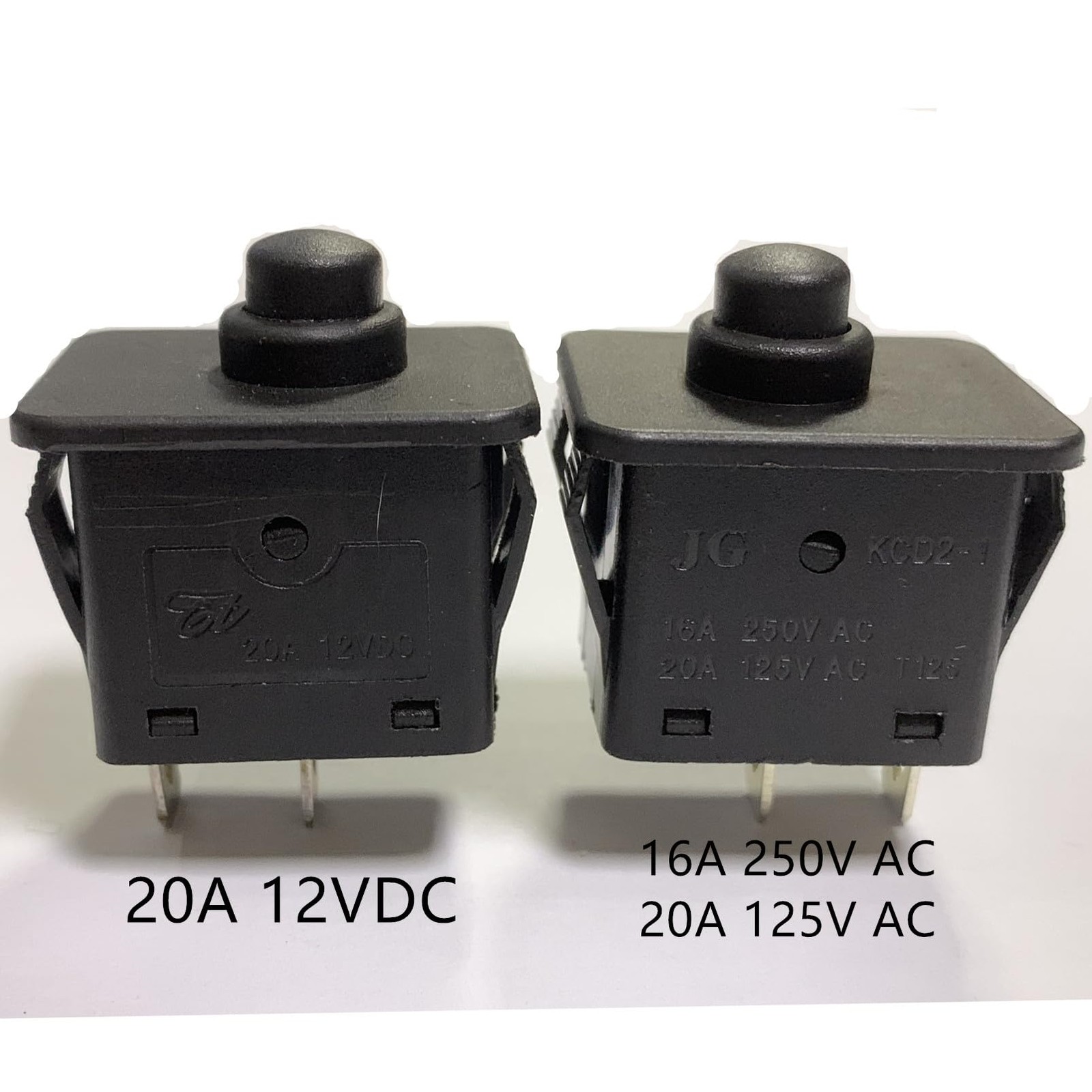 2 Pcs 6volt 12volt 2Pin Plunger Type Power Wheel Foot Pedal Switch Accelerato…