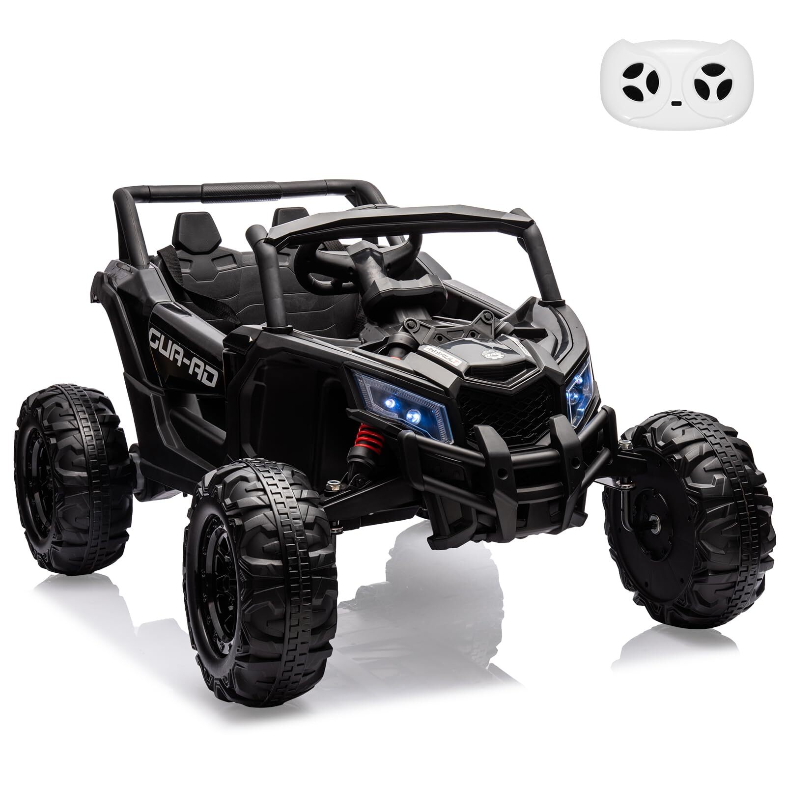24V Kids Ride-On Utv Car with Remote Control Spring Suspension 200W Motor Music