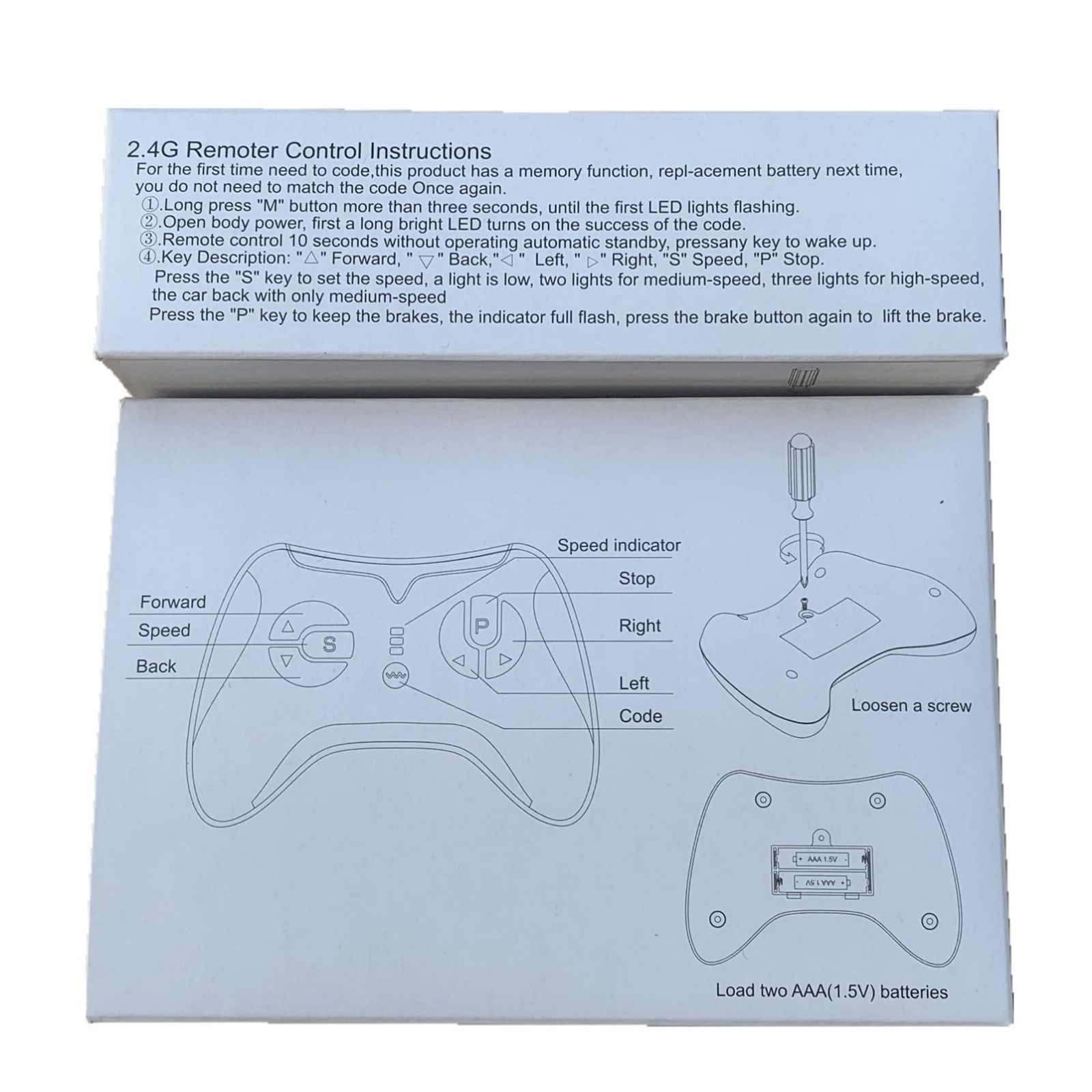 24V 40A Remote Control for Kids Ride-On Toys, Mainboard & Controller Box Accesso