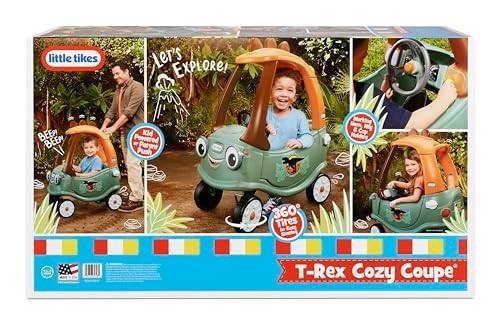 T-Rex Cozy Coupe Ride-On Toy for Kids – Fun Outdoor Vehicle, Durable Design