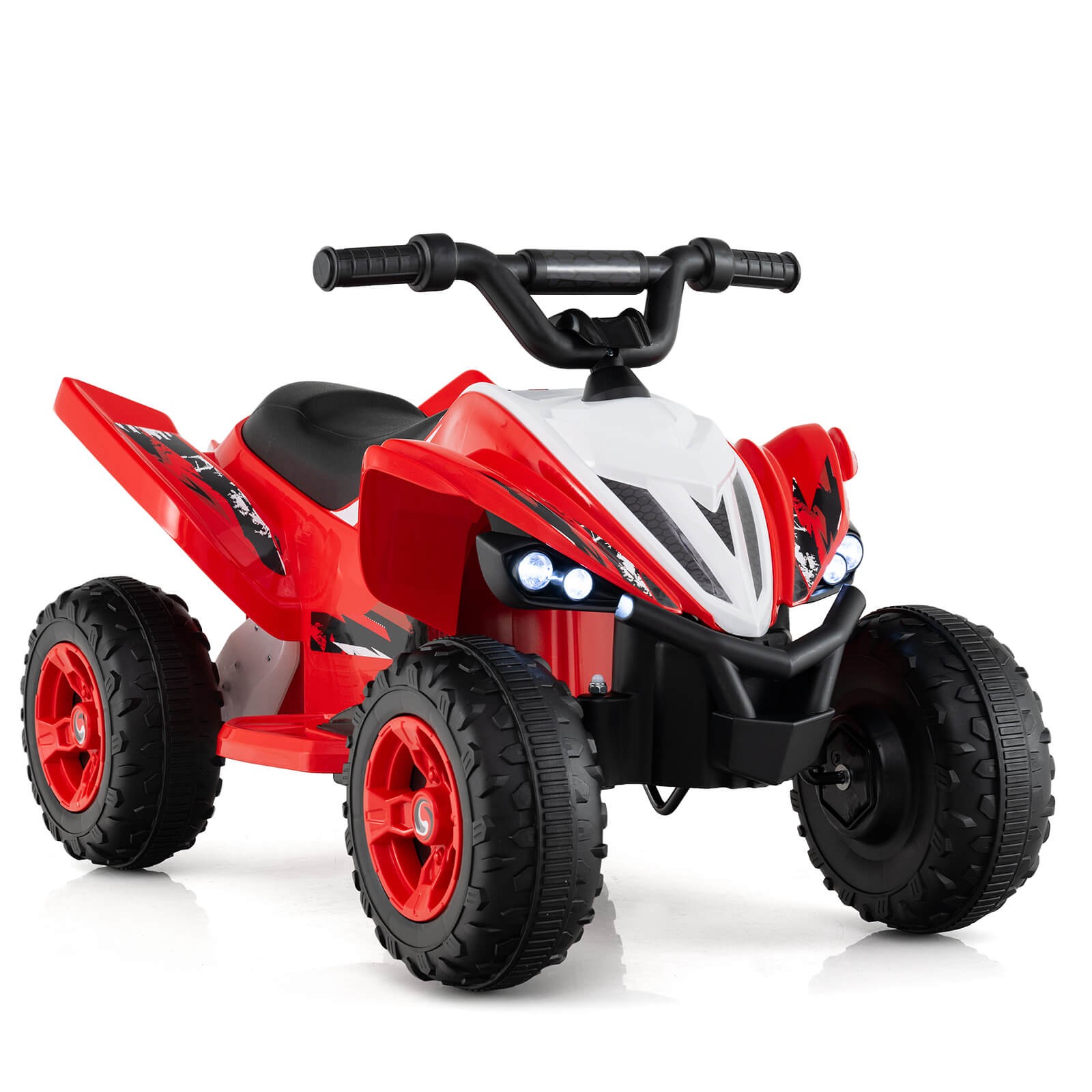 12V Quad 4 Wheeler Ride on Toy with Music, Light, USB Port, Wireless Connection