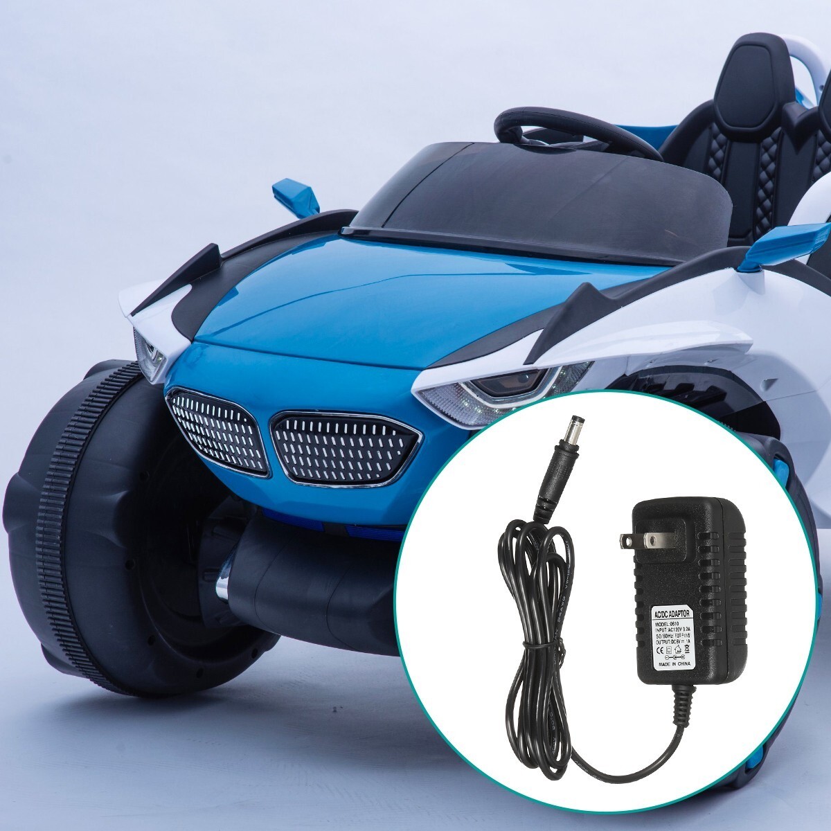 6V Kids Car Battery Charger Electric Toy motorcycle Scooter Power AC Adapter