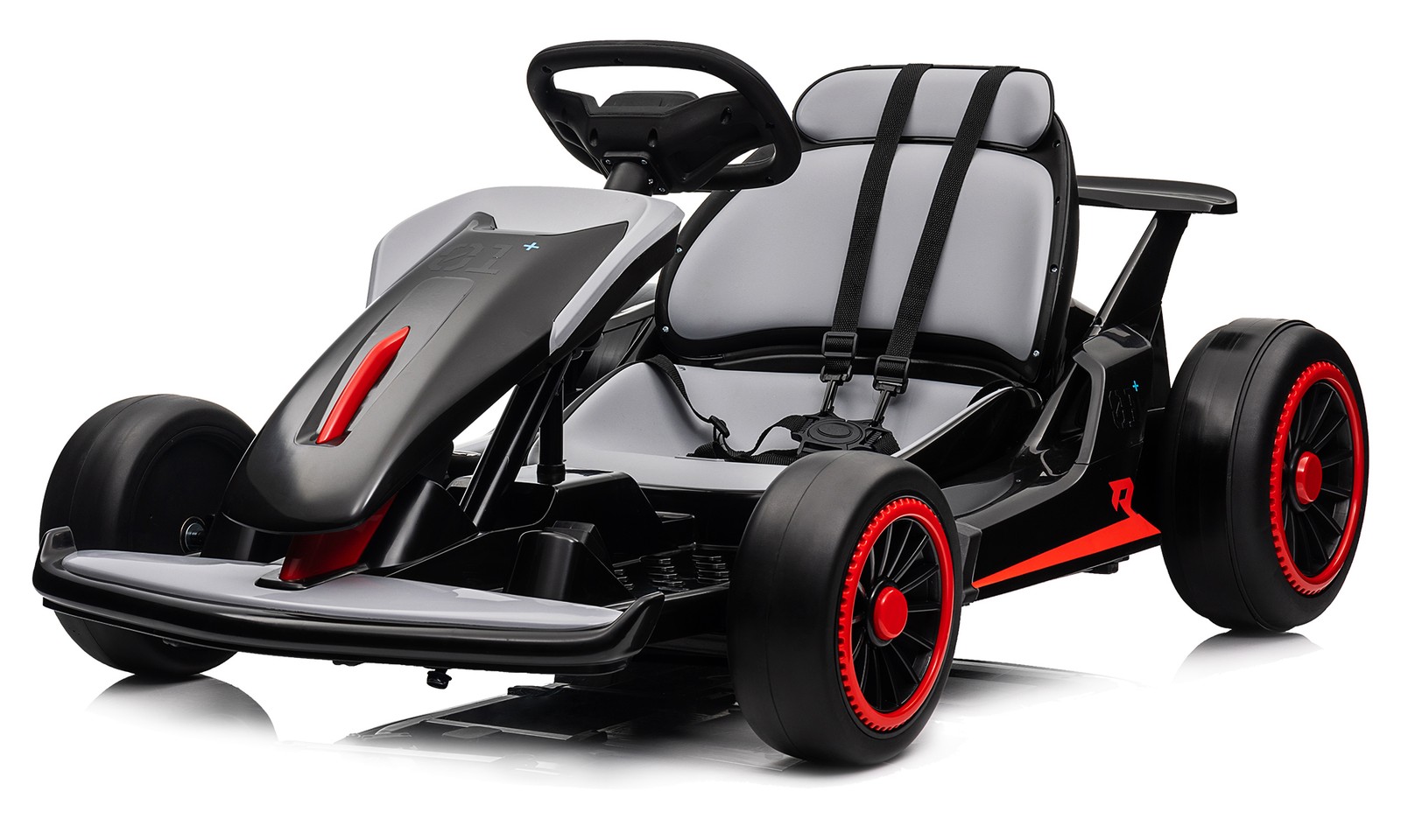 Electric Drift Go Kart 24V, Ride On Toy for Kids 6+, Music Mode 2 Speed, 110 lbs