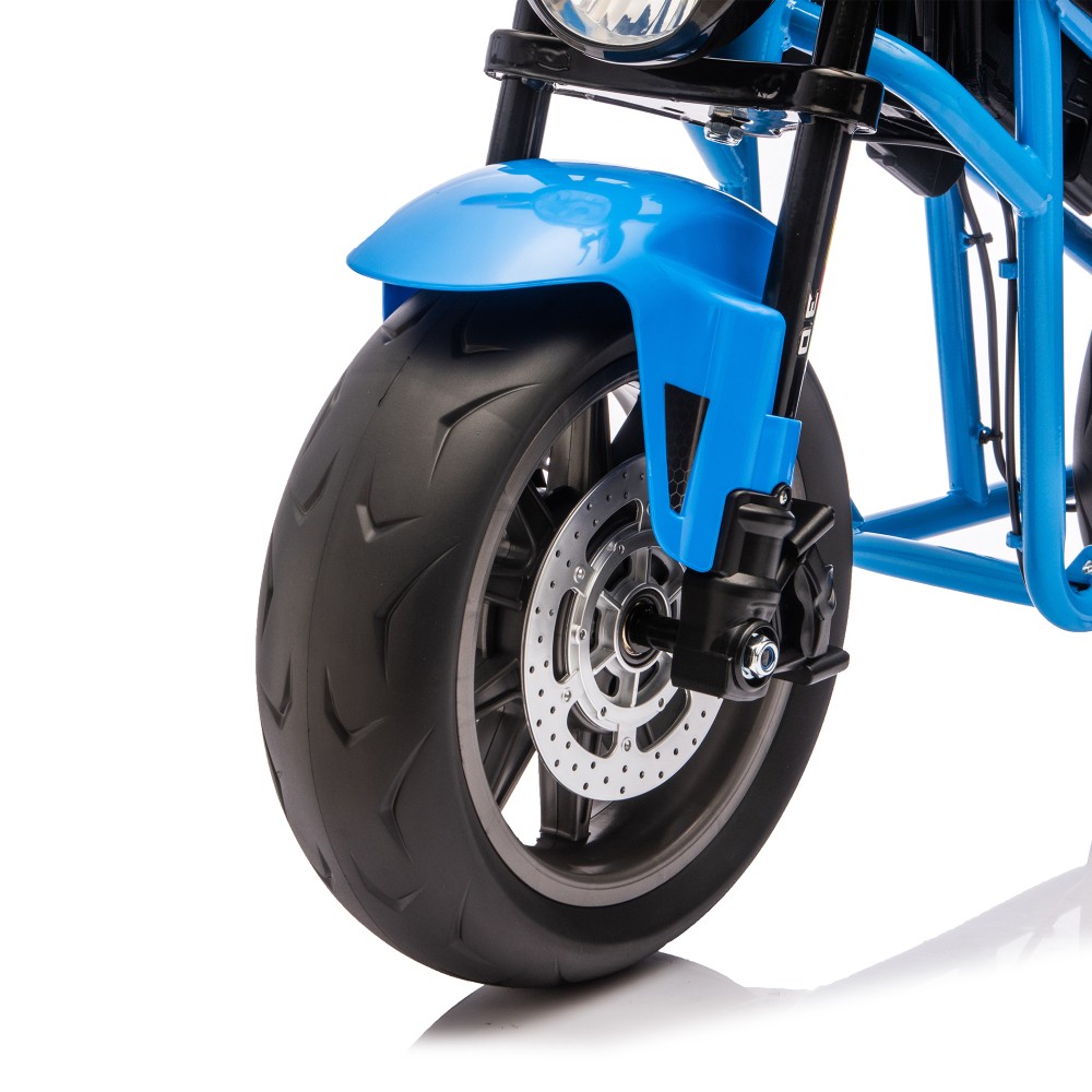 24V300W Kids XL Electric Toy Muscle Motorcycle 11.18MPH Dual Suspension