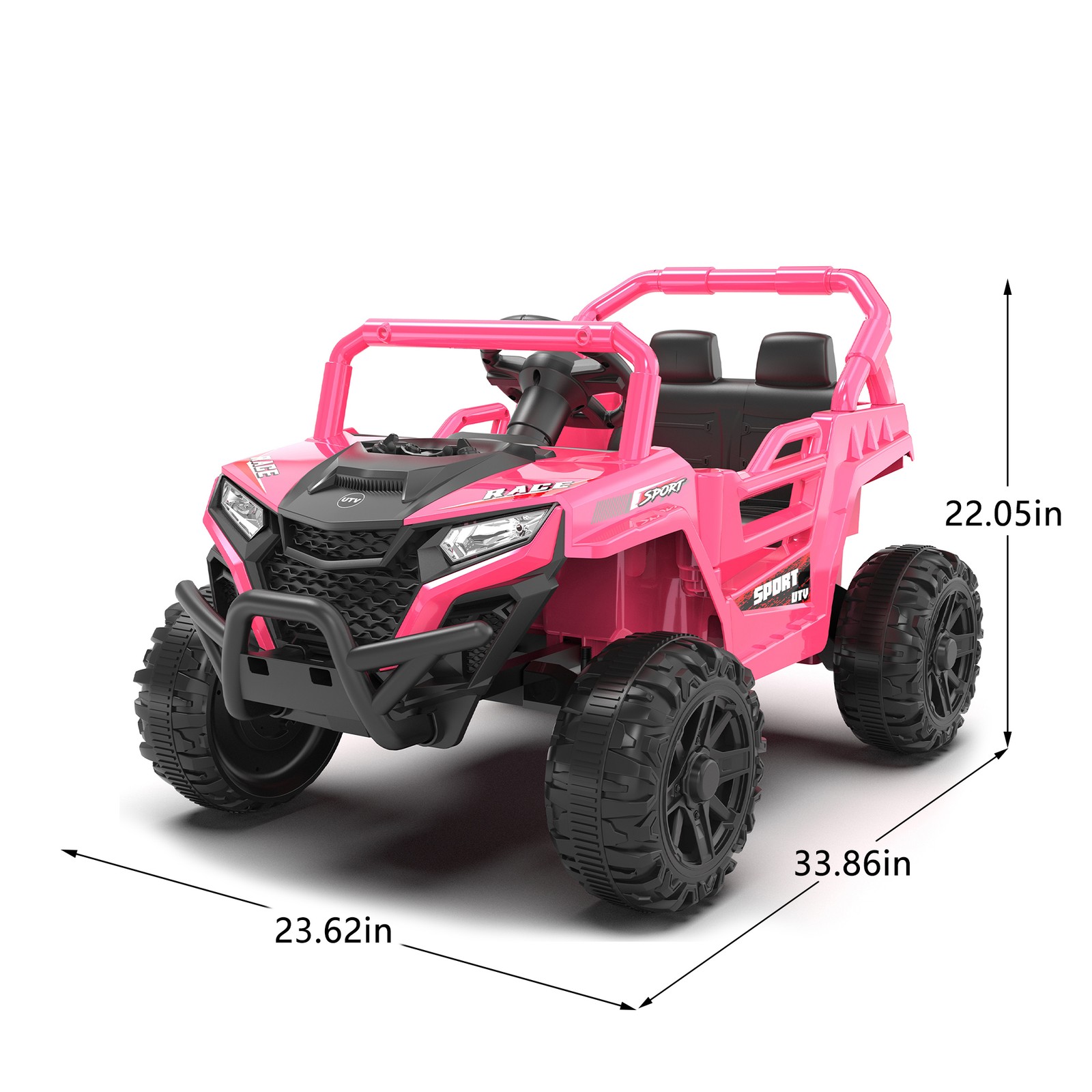 12V Kids Ride On UTV Electric Off-Road Vehicle Toy w/Remote Control for Aged 3-5