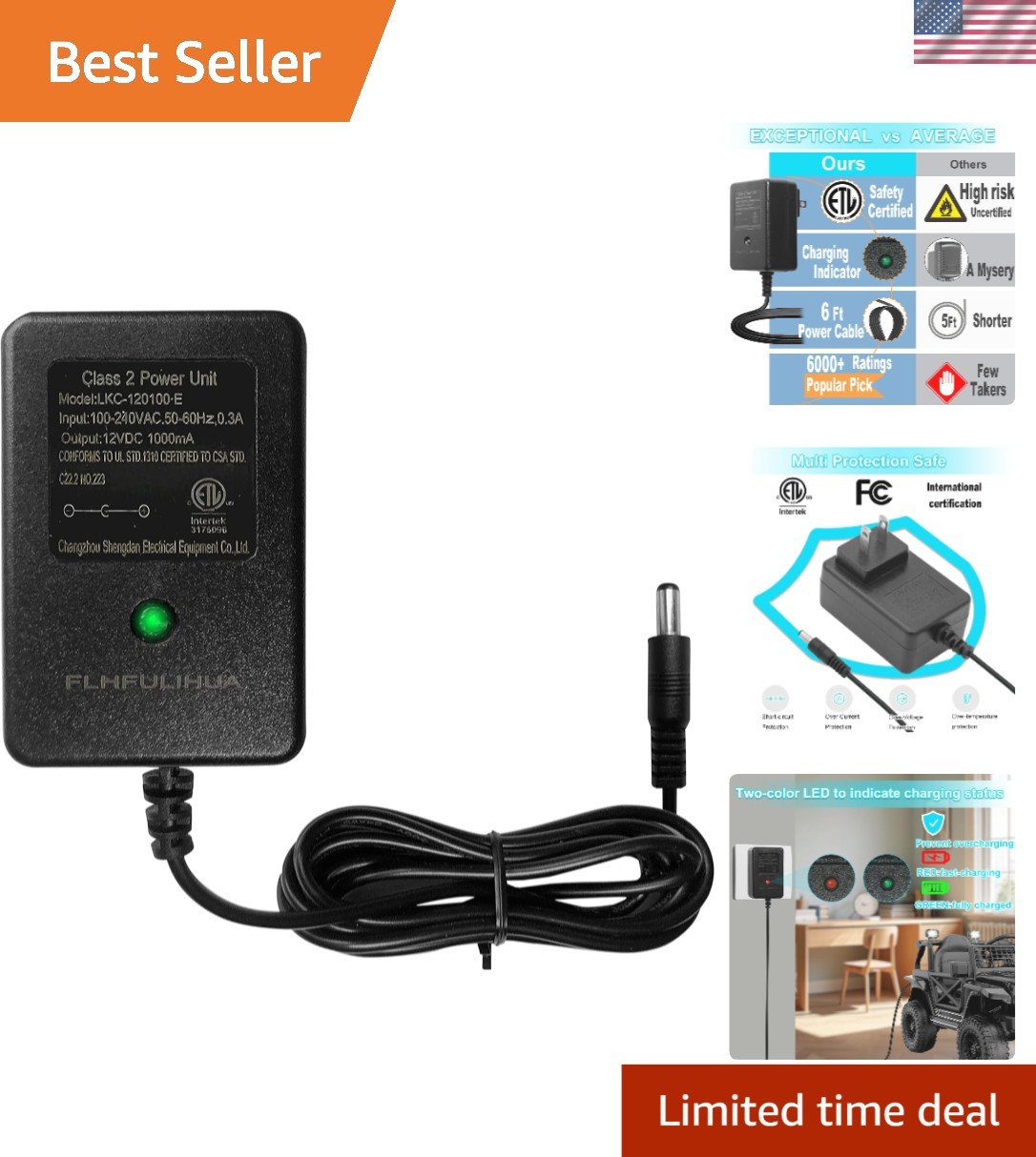 Lightweight 12V Kids Car Charger with Safety Features – Perfect for Playtime