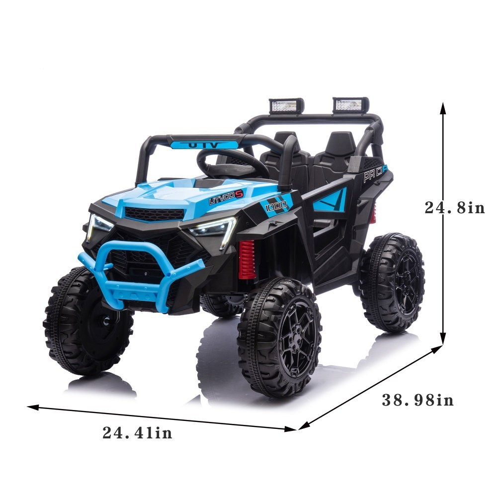 24V 400W Ride on UTV Electric Car Toys Power Wheels with Remote for Kids Age 3-5