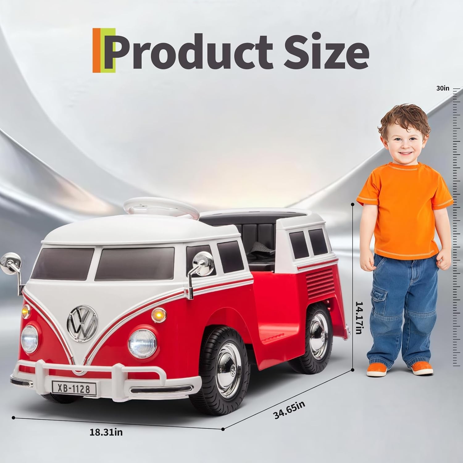 6V Ride on Toys for Kids Licensed Volkswagen Electric Car