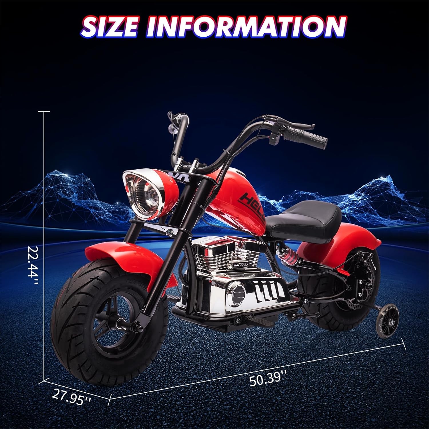 Kids 24V Electric Dirt Bike 16.5 Mph, Powerful Off-Road Motorcycle for Ages