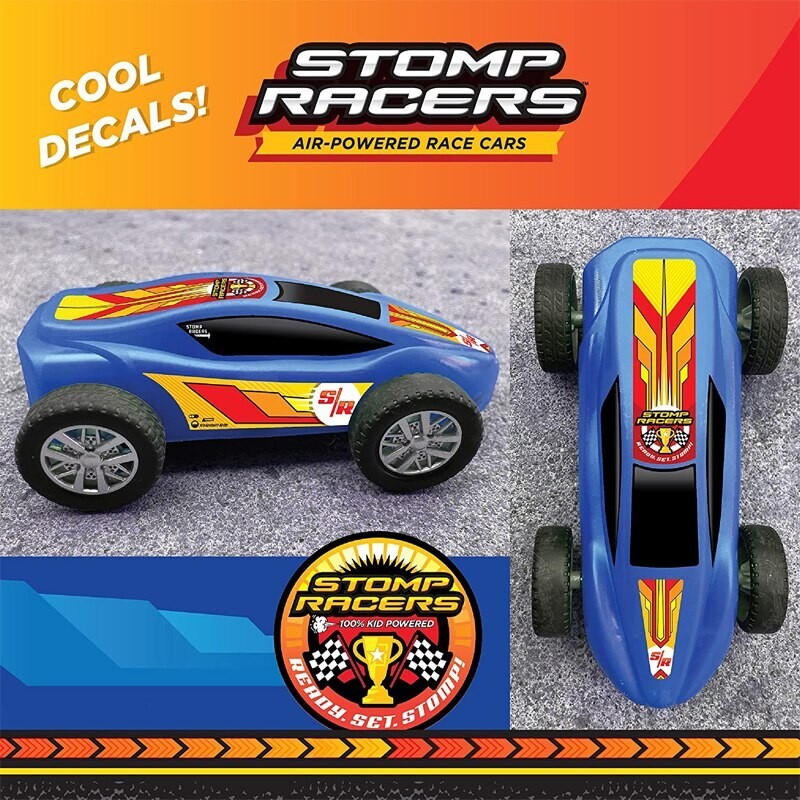 Outdoor Toys For Kids Launch Rocket With 2 Cars Foot Pneumatic Car Play Vehicles