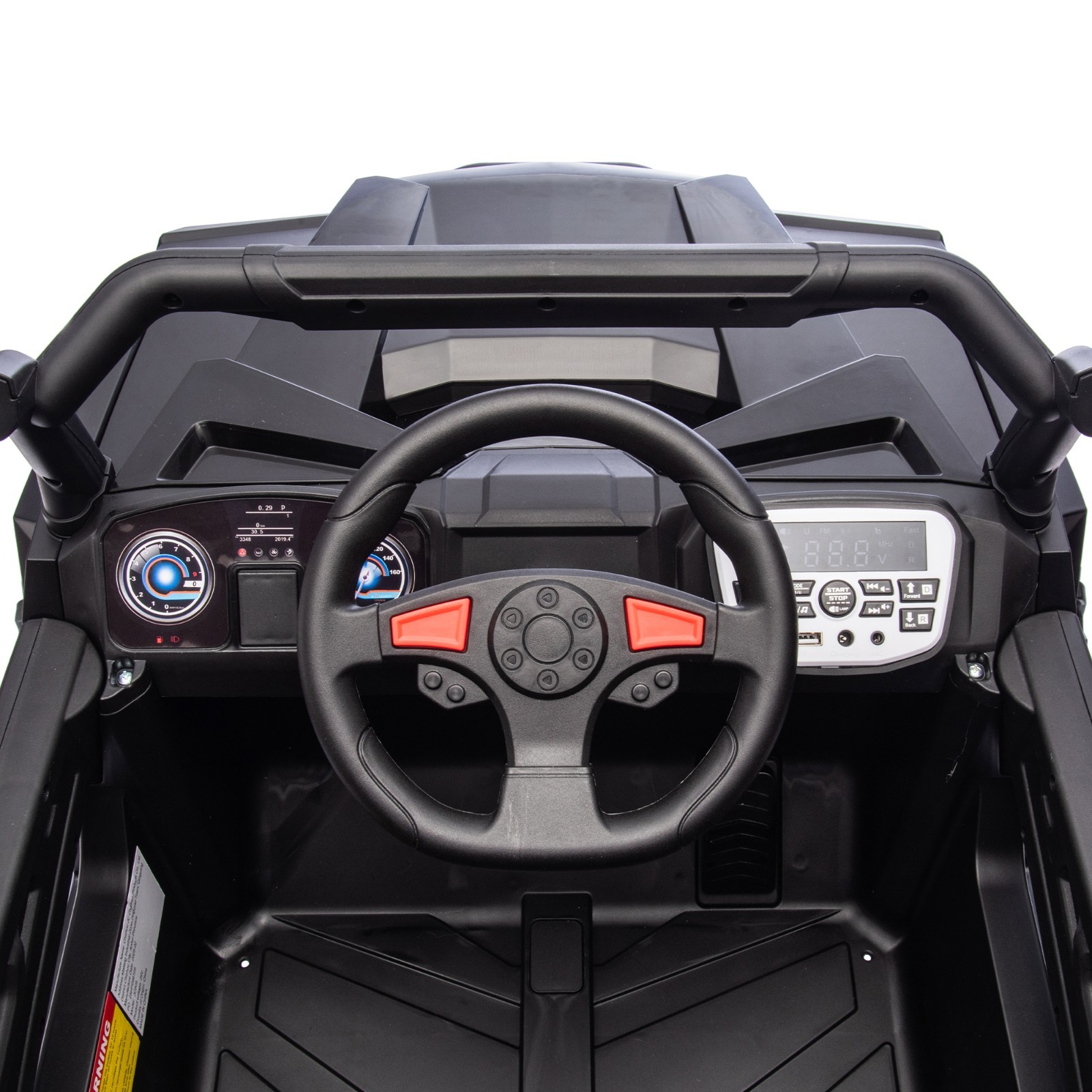 24V 400W Electric Ride on UTV Car Toys Power Wheels for Kids with Remote Black