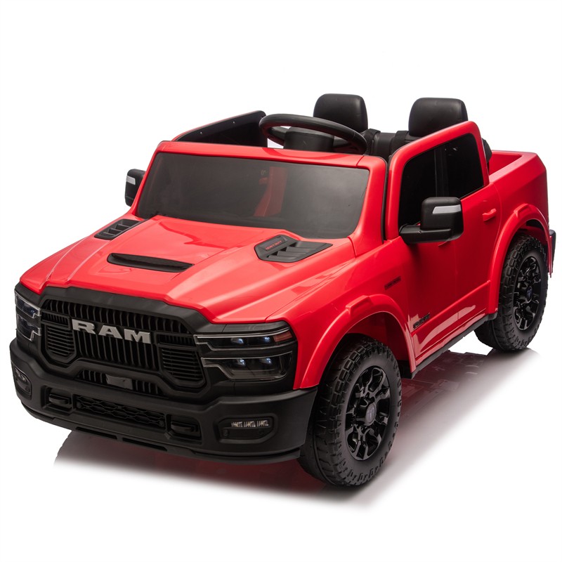 24V 160W Dodge RAM 2-Seater Kid Ride On Truck w/ Remote Control 2WD Car for 3-6