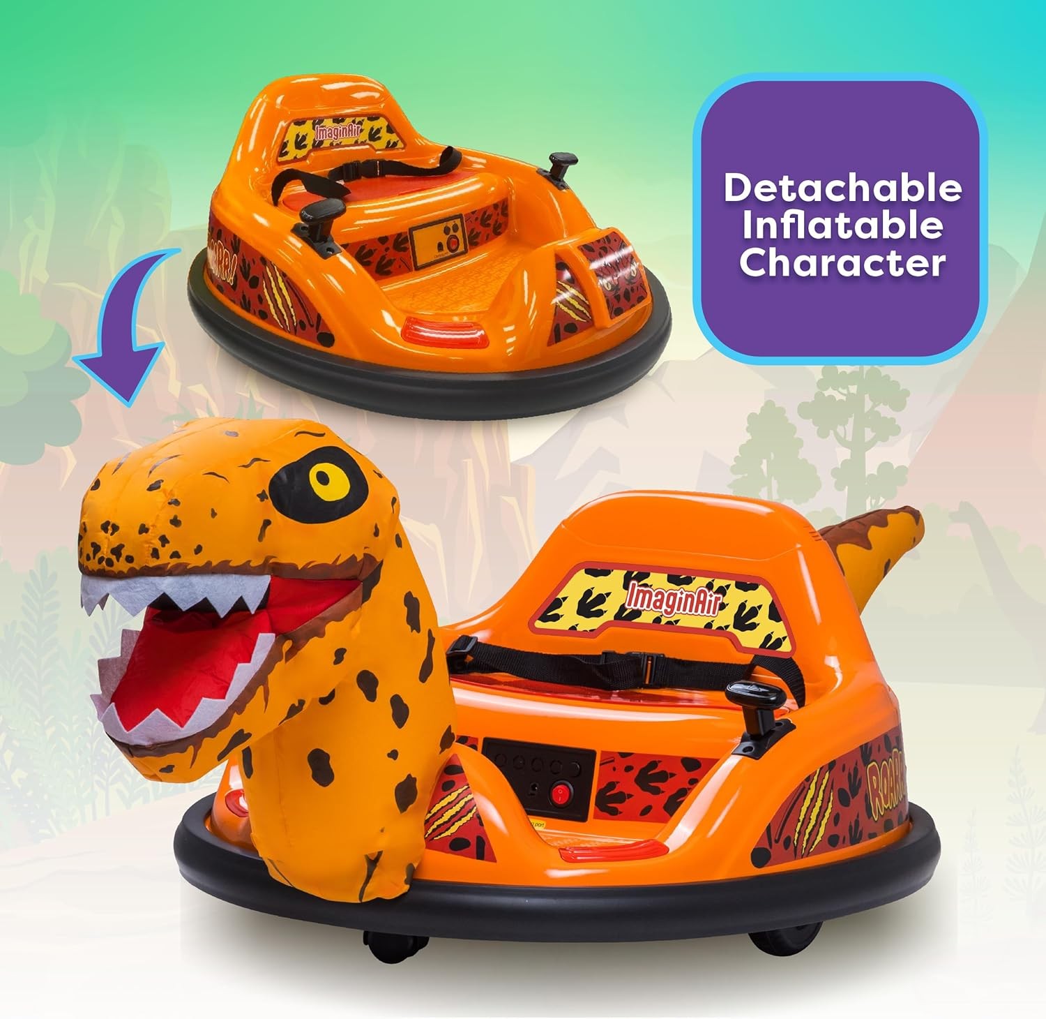 Bumper Car – Children’s Electric Ride-On Toy, maximum weight capacity 66 lbs.