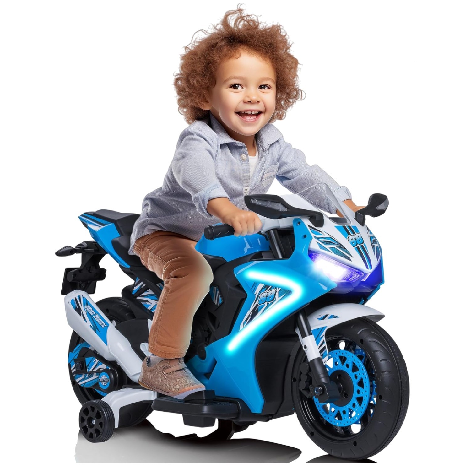 Toddler Bike with LED Headlights – Realistic Sound Effects