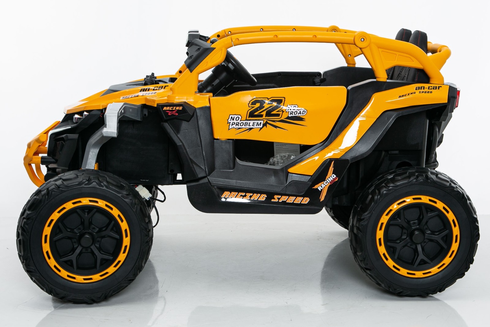 12V Kids Ride On Car UTV Truck 2-Seater Battery Power Wheels with Remote, Yellow