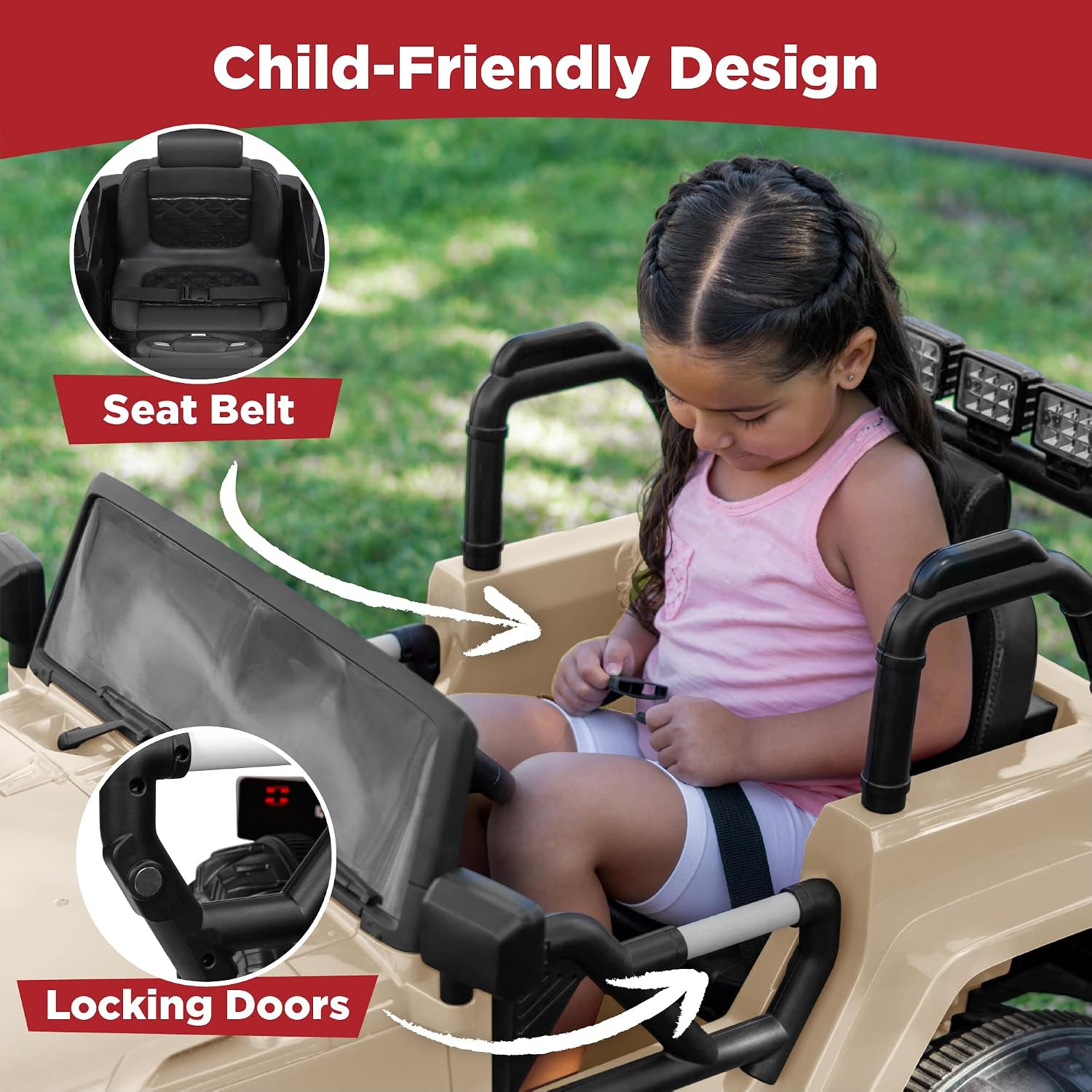 Best Choice Products Jumbo 12V Kids Electric Vehicle Toy Ride on Car with Parent