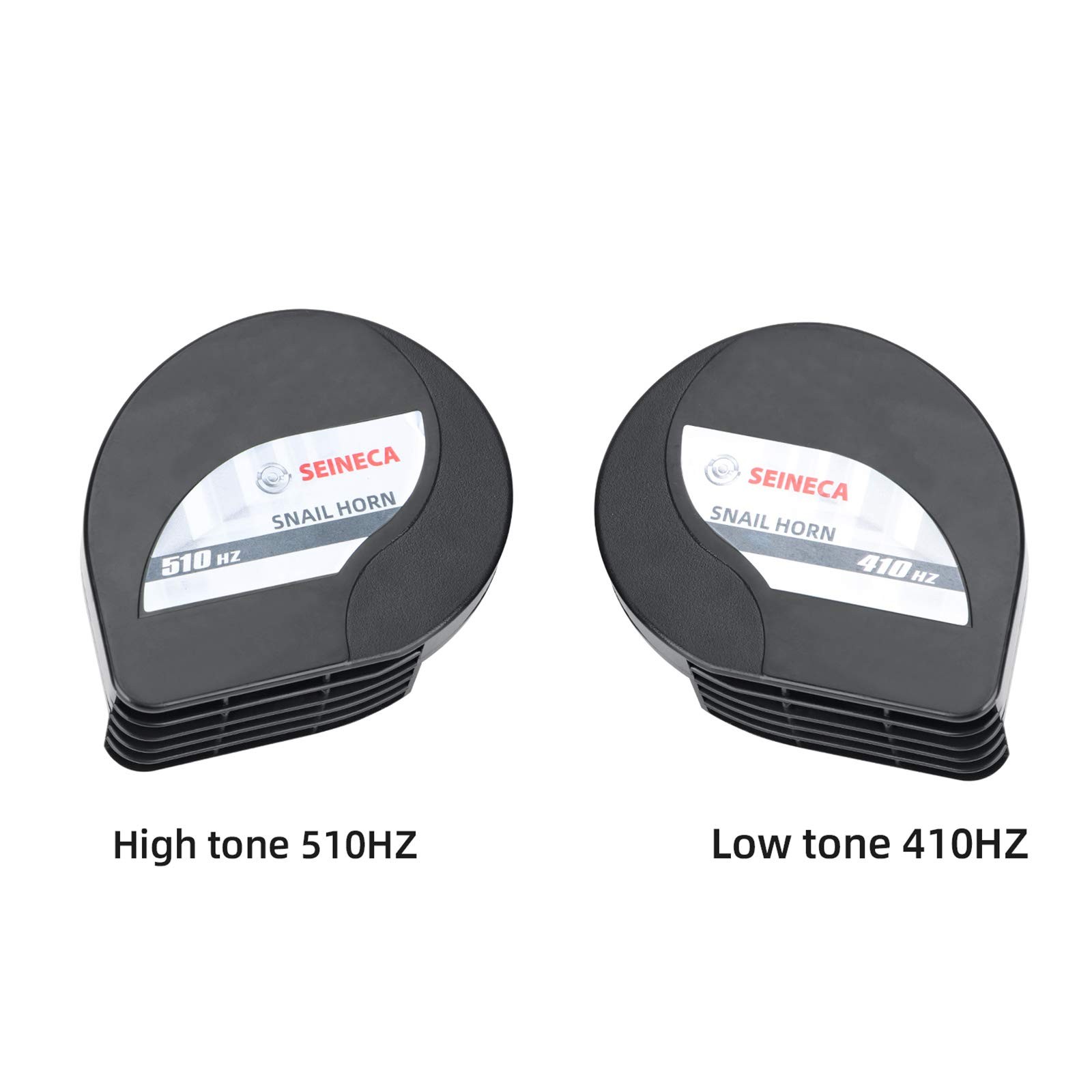 Car Horn UltraThin Compact Snail Waterproof Loud 12V Auto Kit High Low Tone