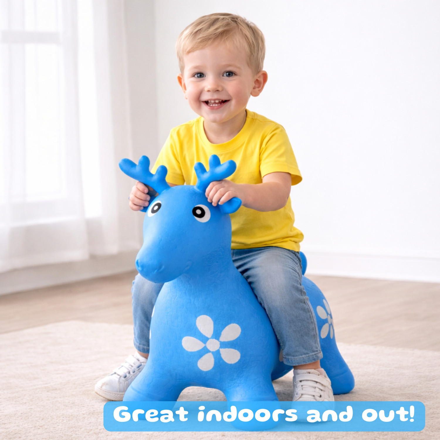 Kids Bouncy Toy – 3 Animals and 4 Colors Available