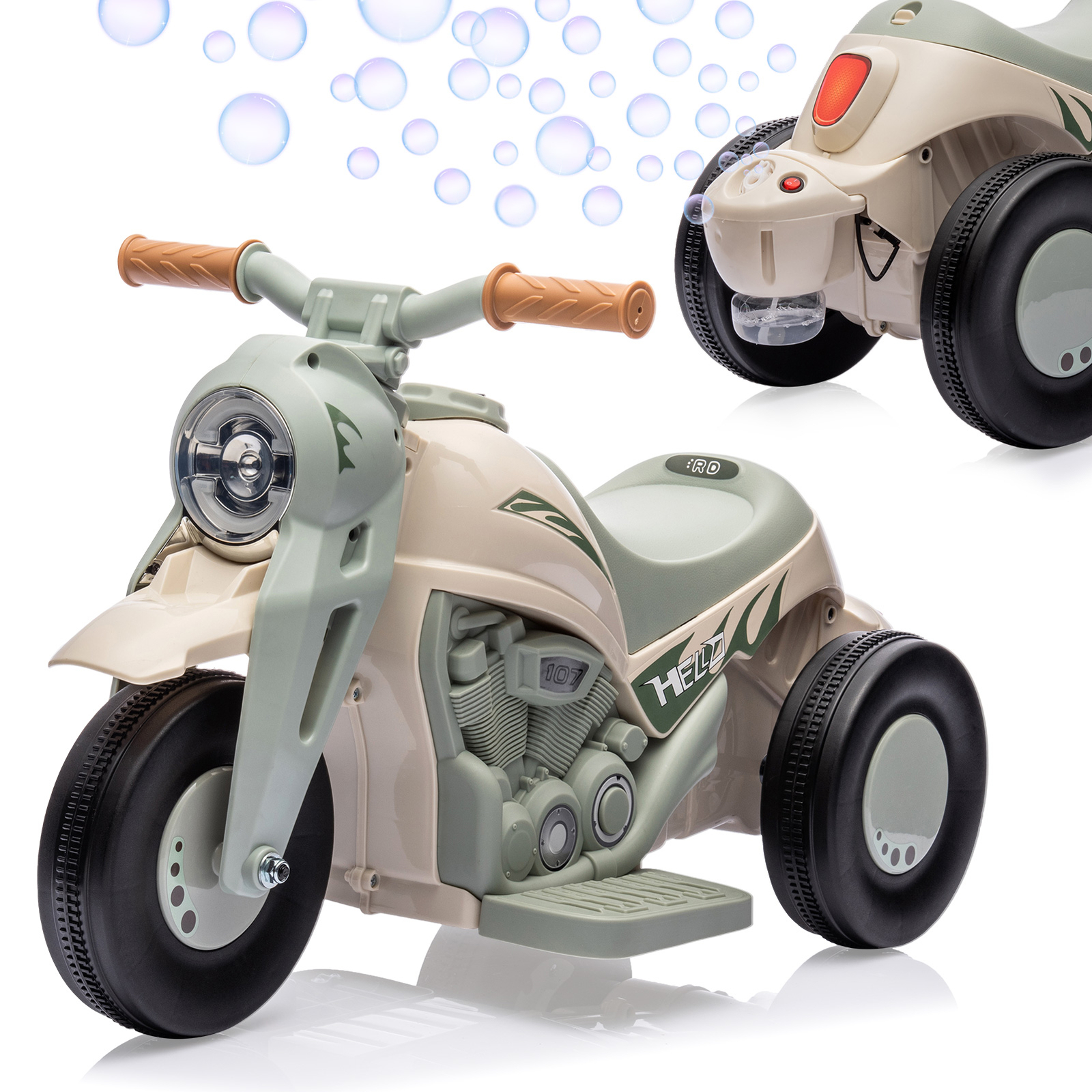 Kids Electric Motorcycle 6V Battery Powered Ride On Motorbike Toy for Boys Girls