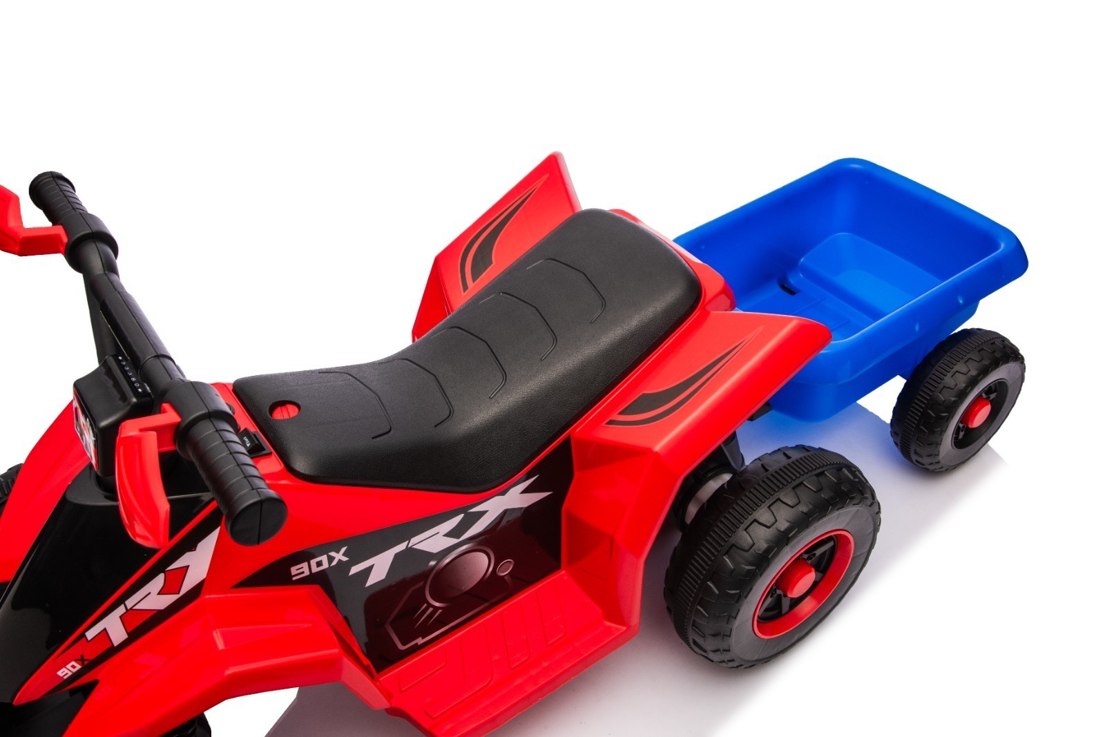 Kids ATV 6 Wheeler Ride on Car 6V Quad Car Battery Powered Forward Reverse, Red