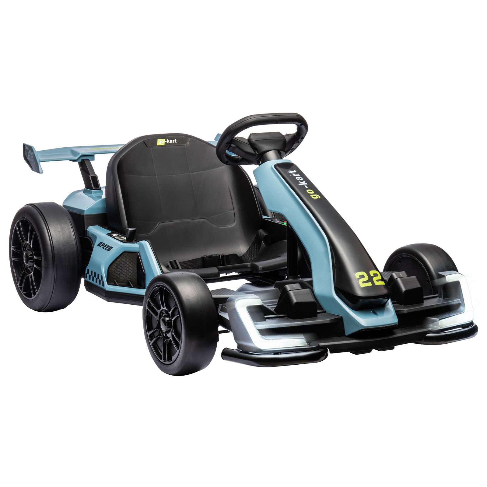 24V Kids Go Kart,300W Powerful Electric Drift Kart Car Toys with Adjustable Seat