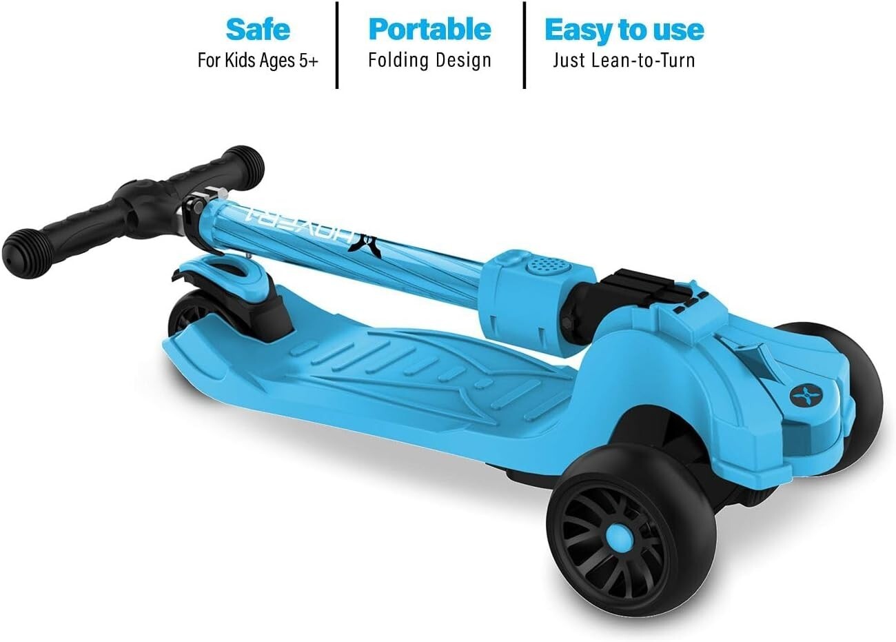 NEW HOVER-1 ZIGGY LED KidKick Scooter Folding Portable Lightweight FREE SHIPPING