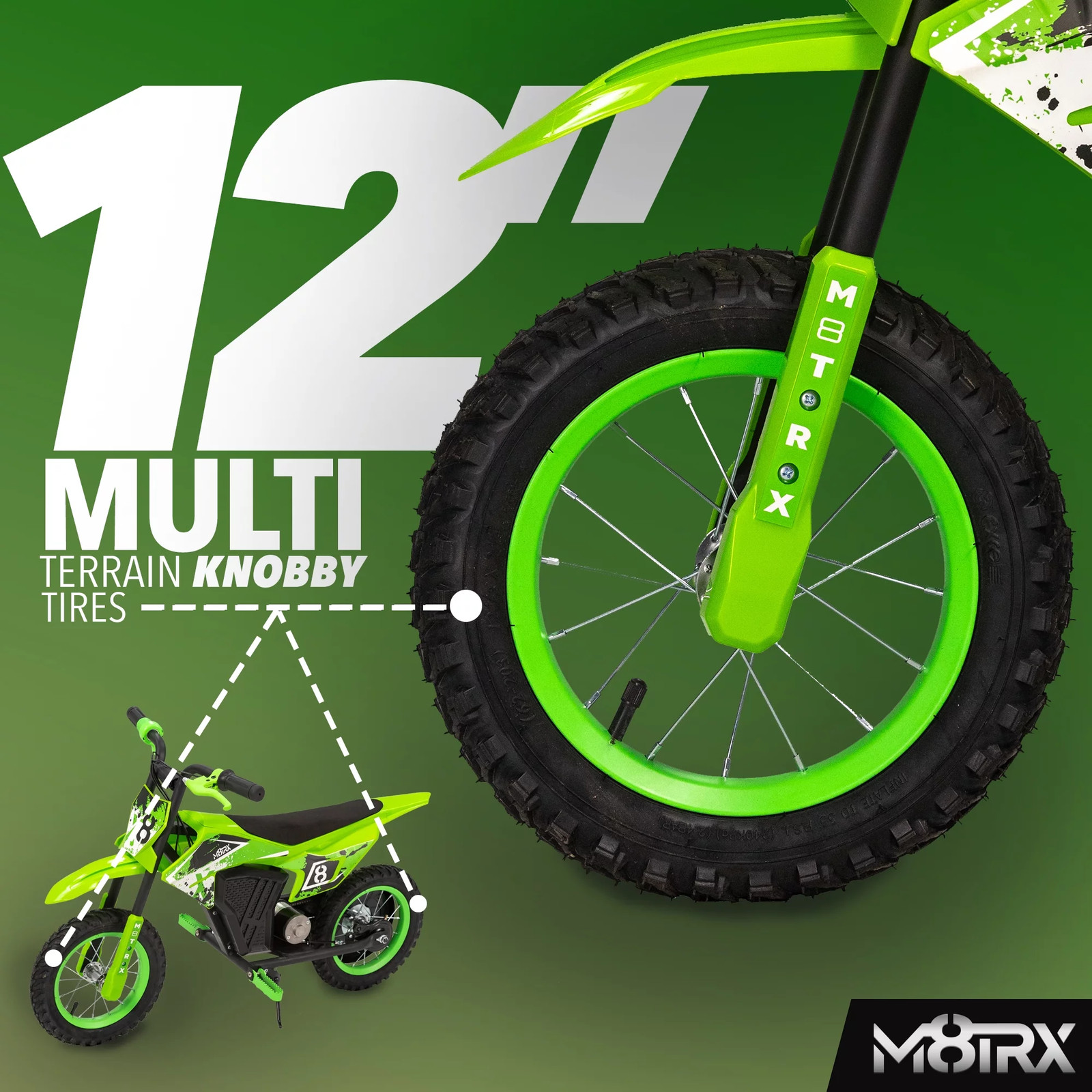 12V Mini Electric Child Dirt Bike, Battery Powered Toy Motorcycle, Kids Ride On,