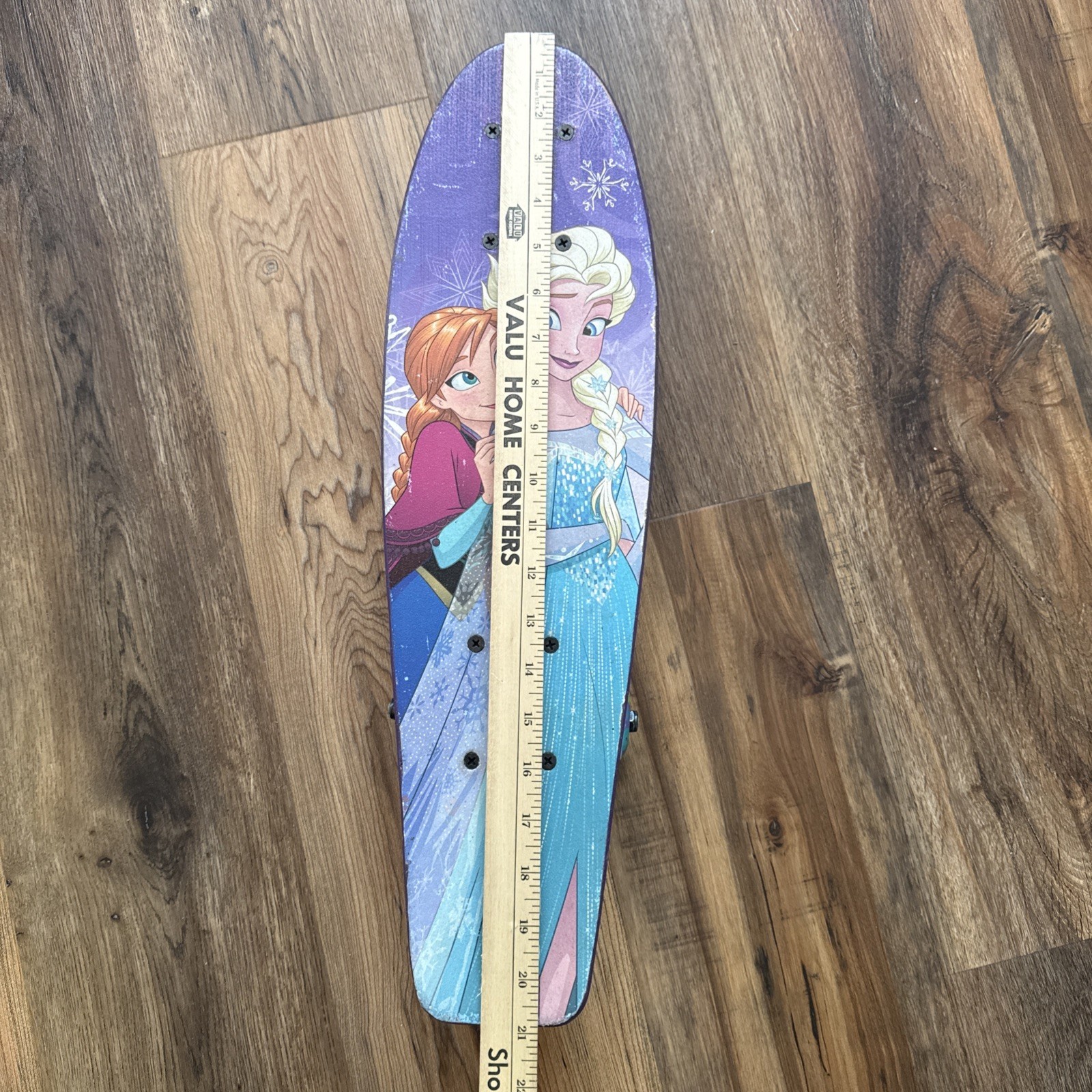 PlayWheels Frozen 2 II Wooden cruiser Skateboard Kids Disney Toy 21” Elsa & Anna
