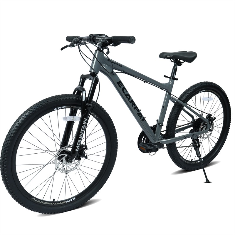 26in Mountain Bike w/ Disc Brakes 21-Speed Bicycle for Trail Riding & Touring