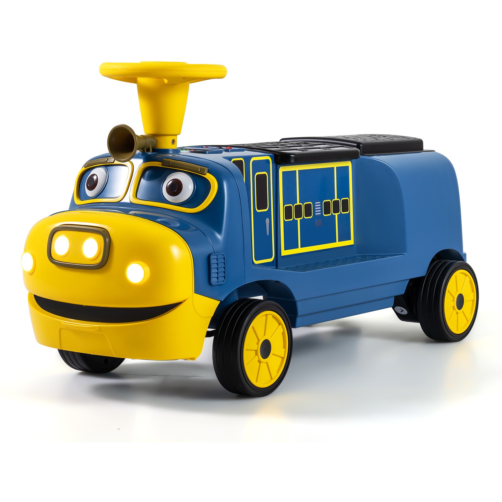 2-Seater Ride on Train,Licensed Chuggington Electric Vehicle w/Adjustable Seat
