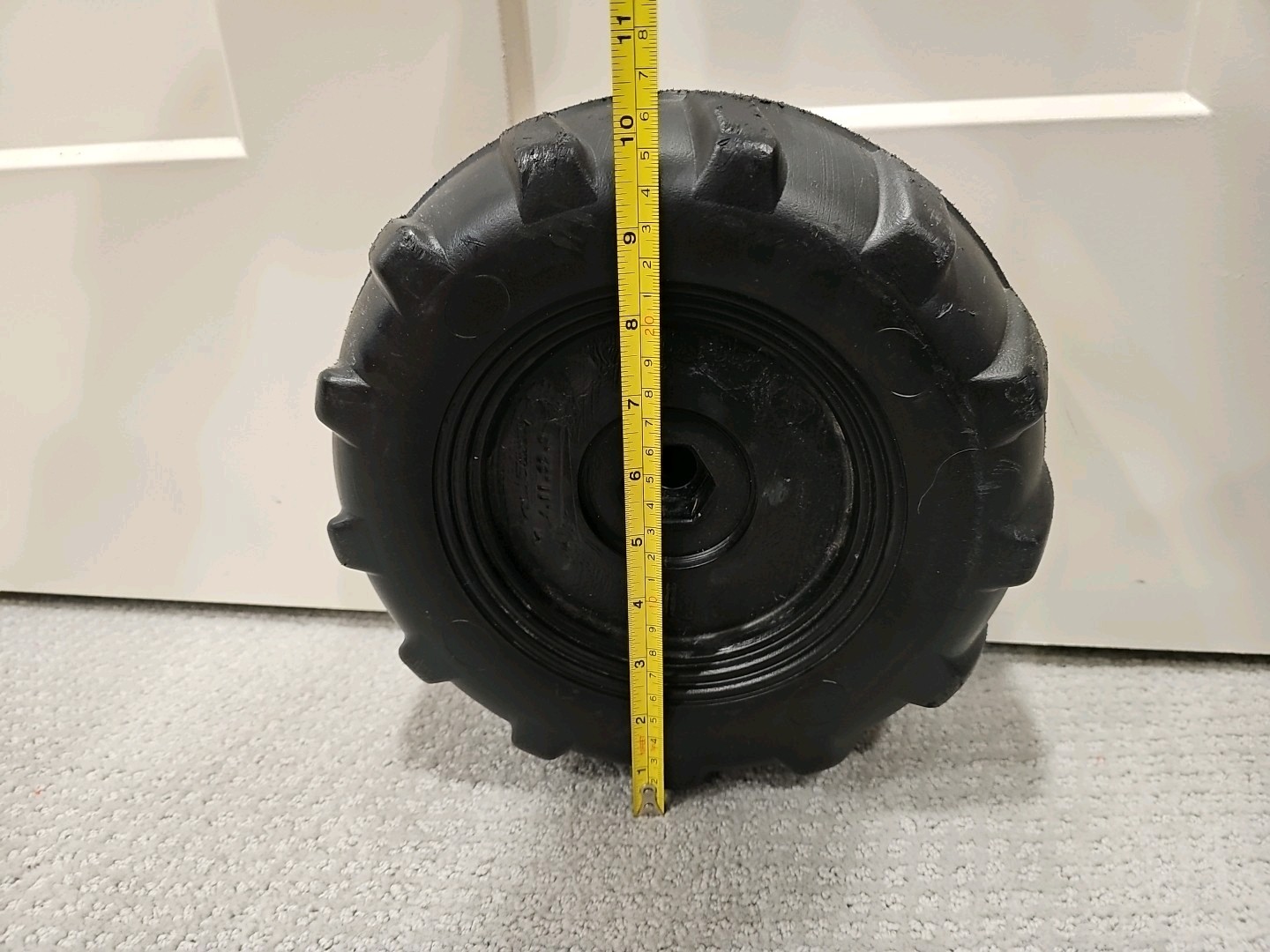 Peg Perego John Deere Tractor Front Tire Wheel Good Used Condition No Holes