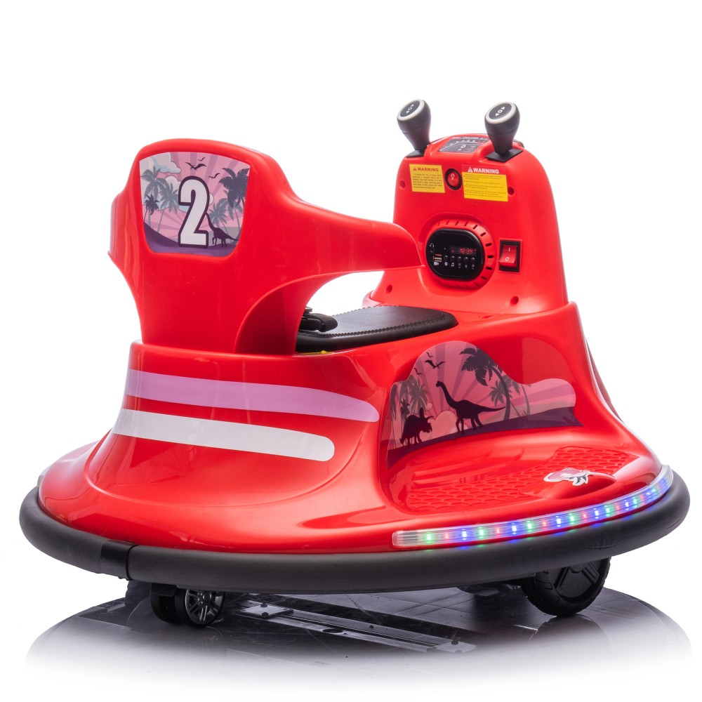 12V Kids Ride On Bumper car W/Parents control,Rotate 360 ° For kids of 2-5