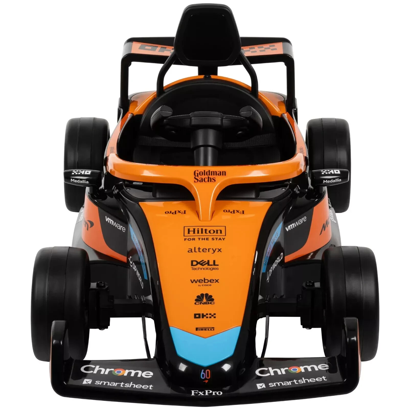 McLaren F1 Race Car 12V Battery-Powered Vehicle w/ Remote, Ages 3+