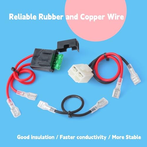 MX650 Battery Wire Harness 14 Gauge Compatible with Razor MX350 MX400 MX500