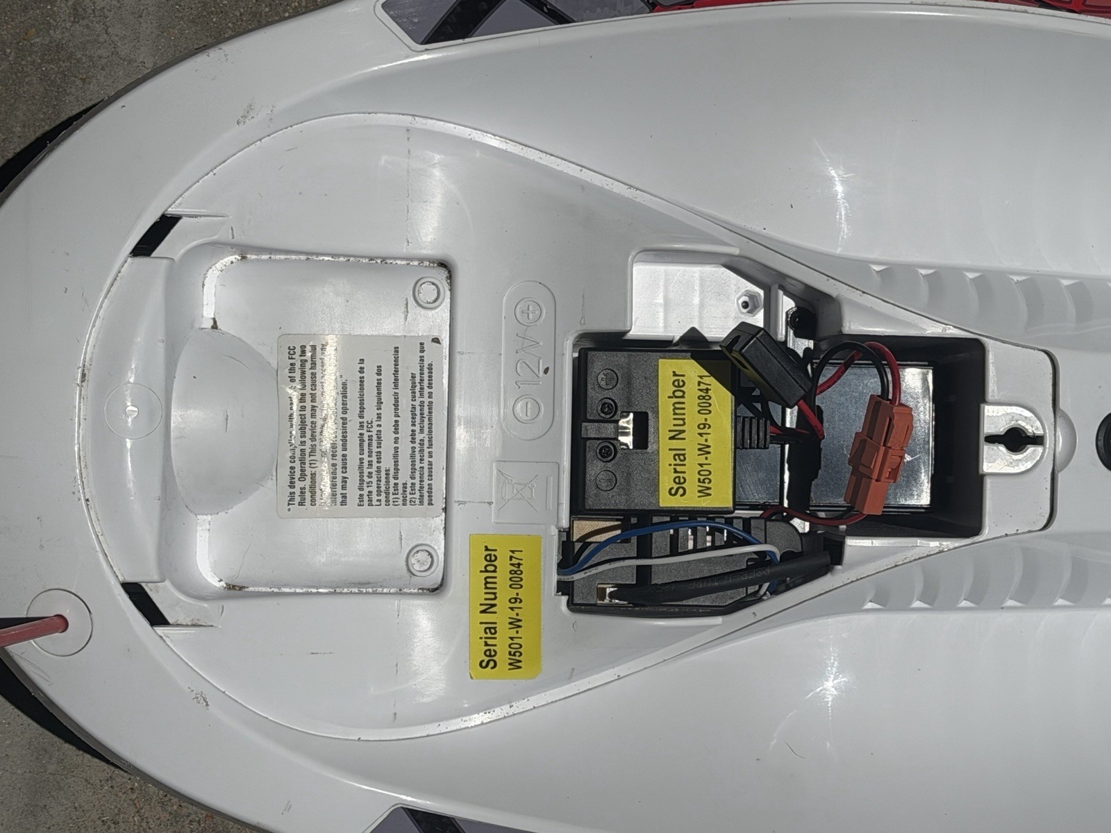 Rollplay Nighthawk 12V Battery-Powered Ride-On Toy, White/black/red