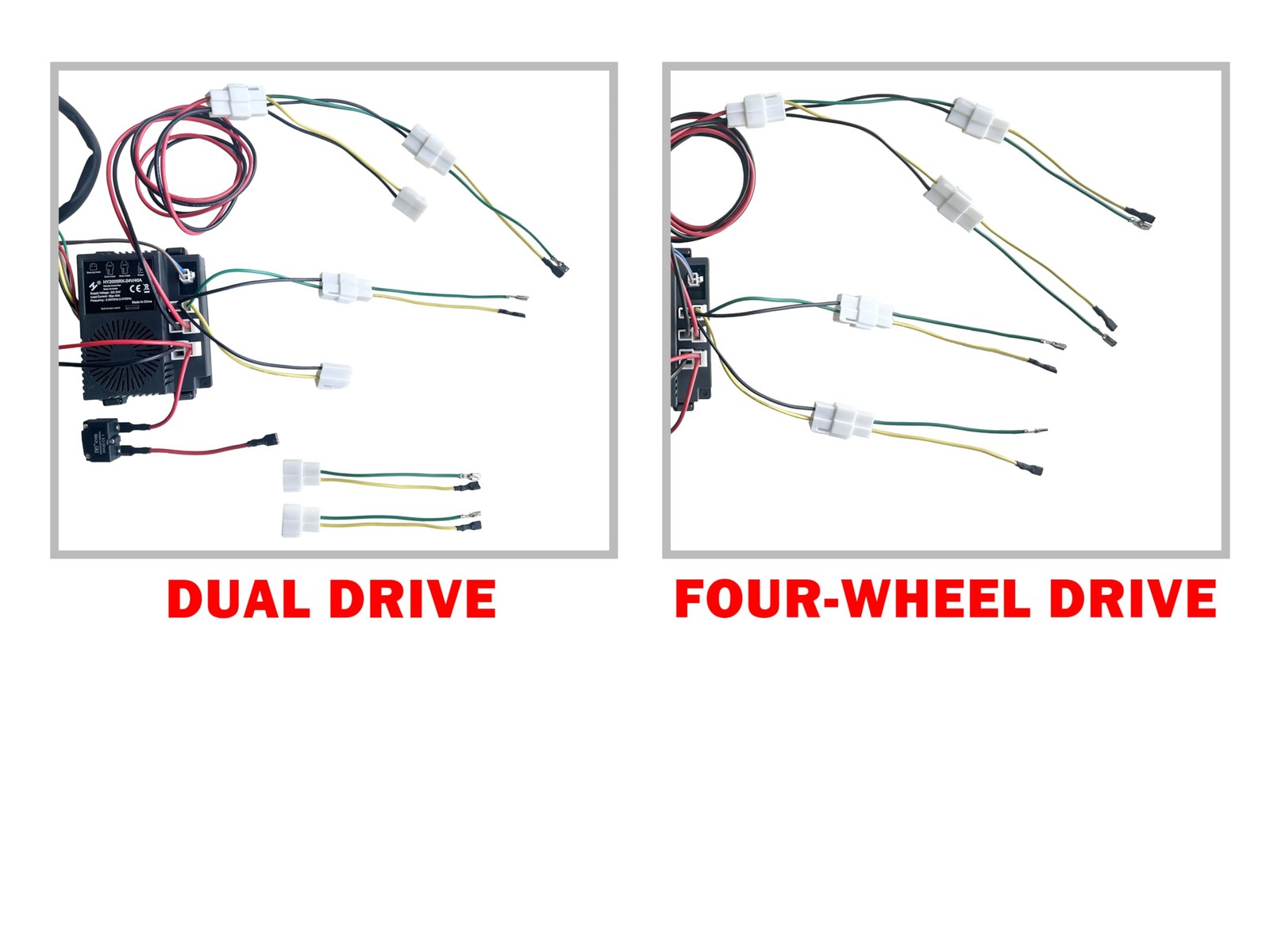 BUMPKAI 24 Volt DIY Wires Harness Conversion Kit for Kid’s Ride On Toys Black