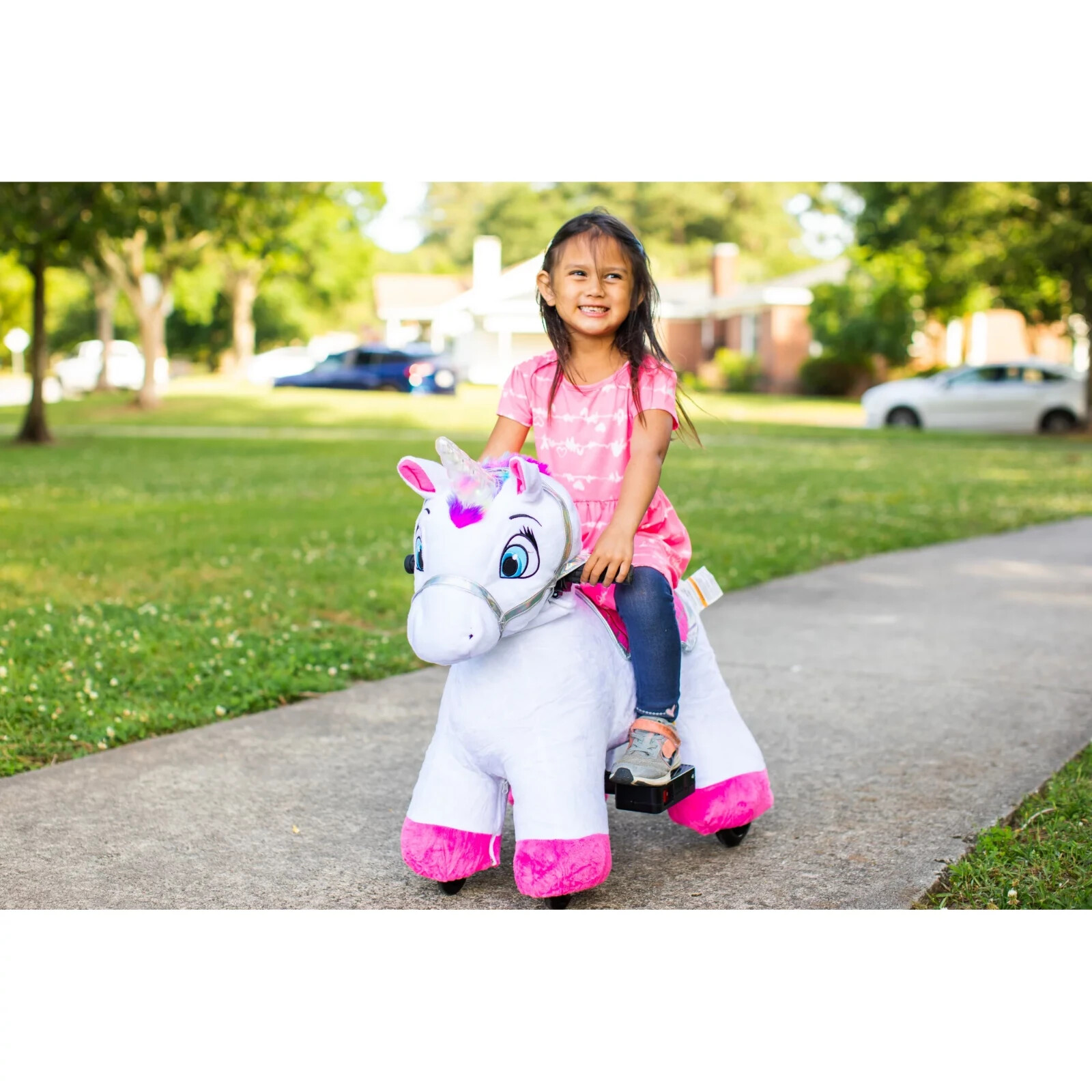 Stable Buddies Unicorn 6V Battery-Powered Ride-On Toy, Ages 2+