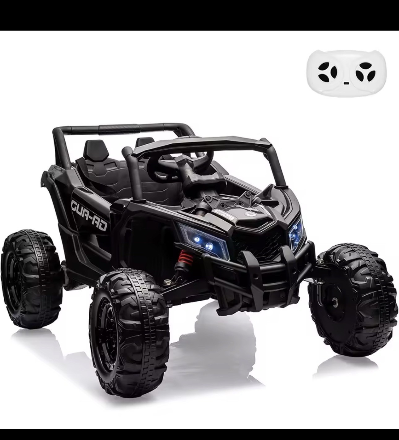24V Kids Ride-On UTV Car w/ Remote Control, LED Headlights, Music Panel