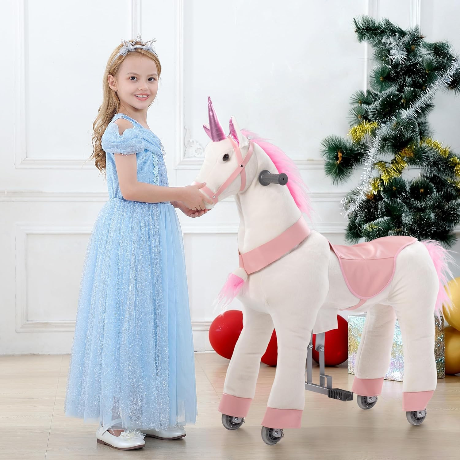 Ride on Unicorn Toys, Kids Ride on Horse Riding Horse Toys Ride on Toys for 3-5