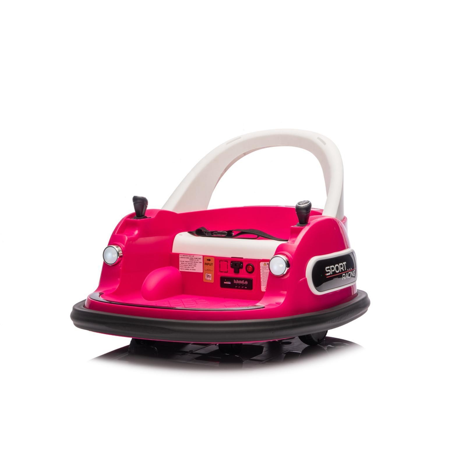 360° Rotating 12V Electric Car for Kids Ages 1.5-5, w/ , Belt & Remote Control