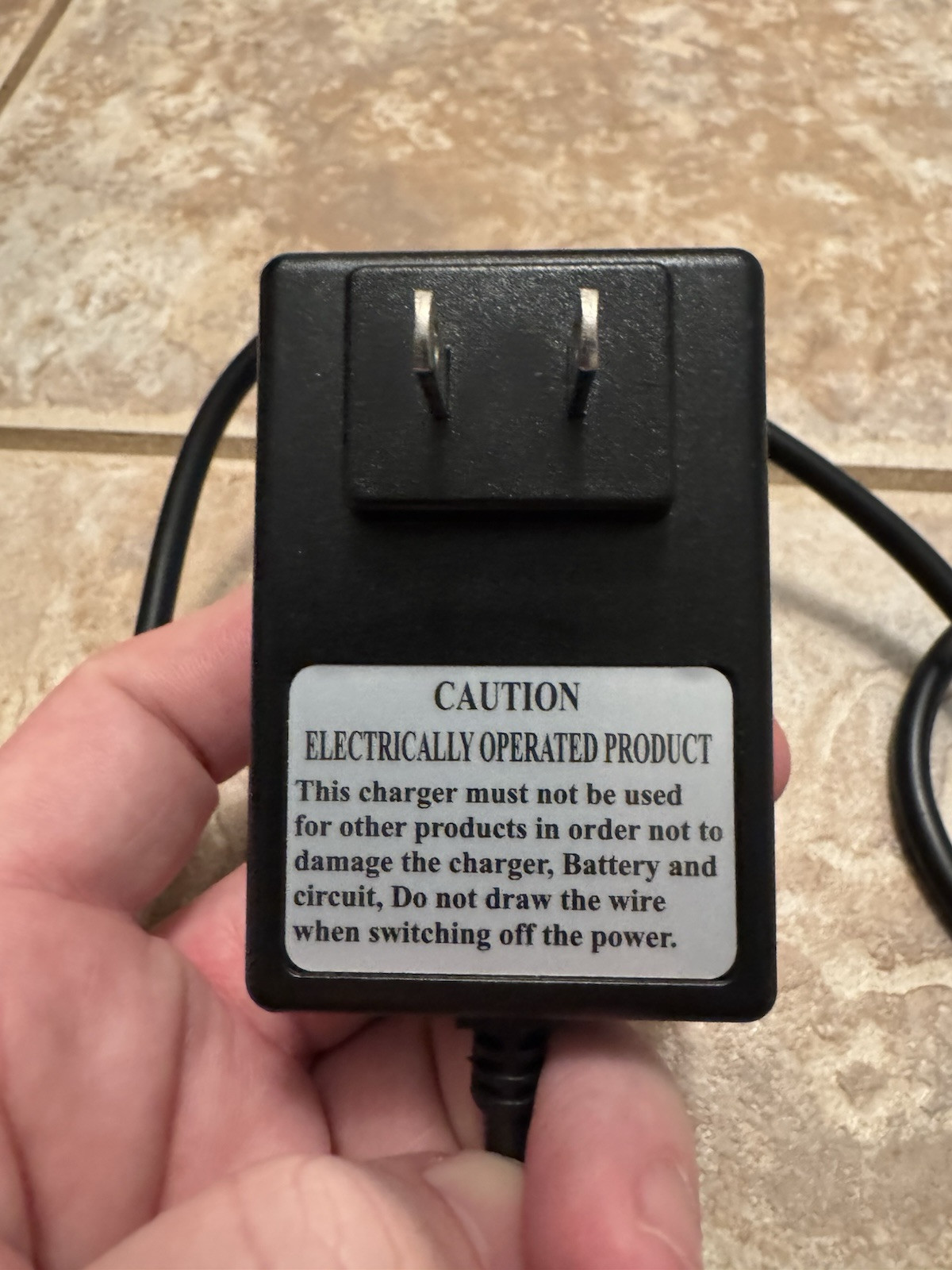 Battery Charger 12 Volt For Power Wheels–SL12-12-03E